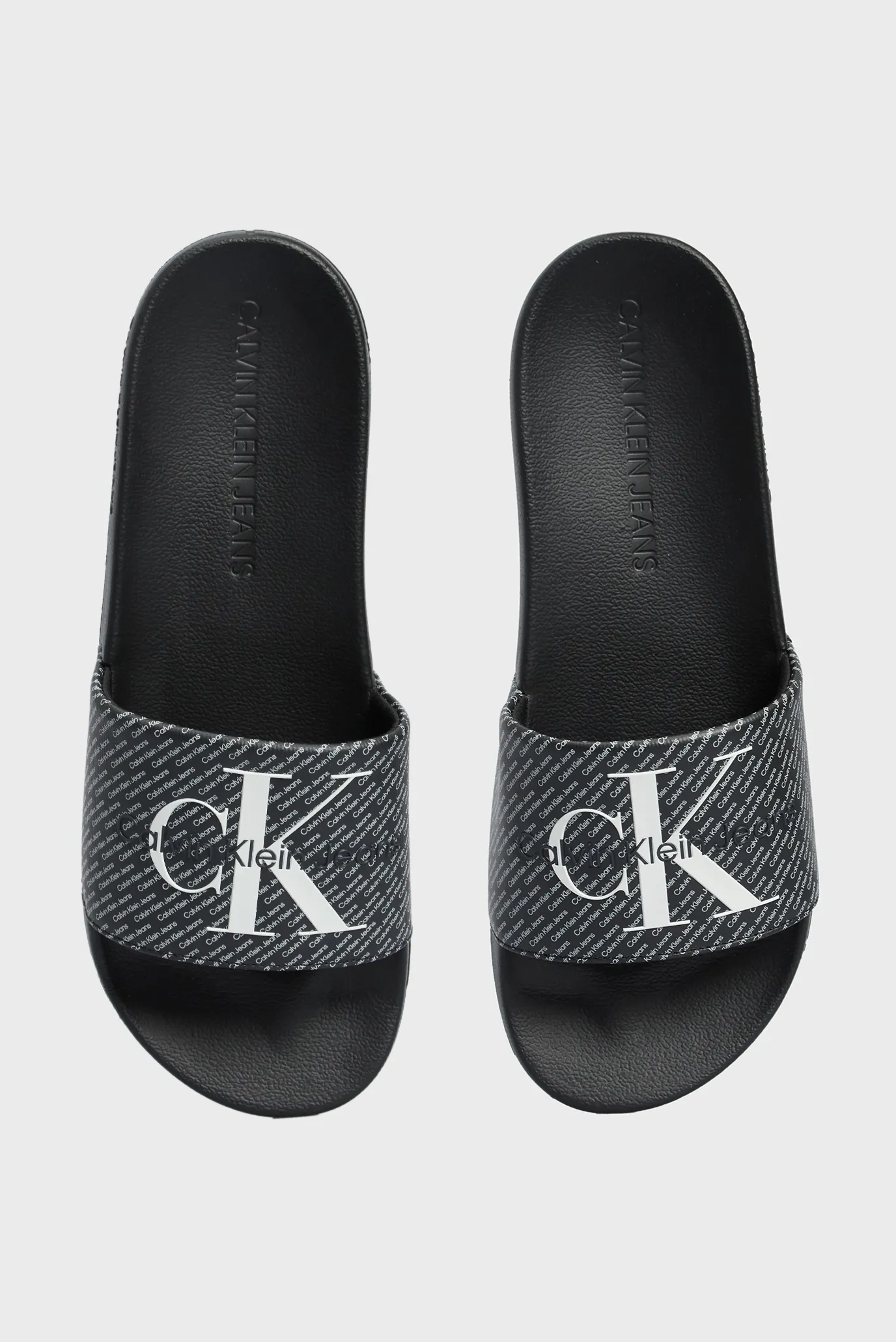 Чоловічі чорні слайдери з візерунком SLIDE AOP 4