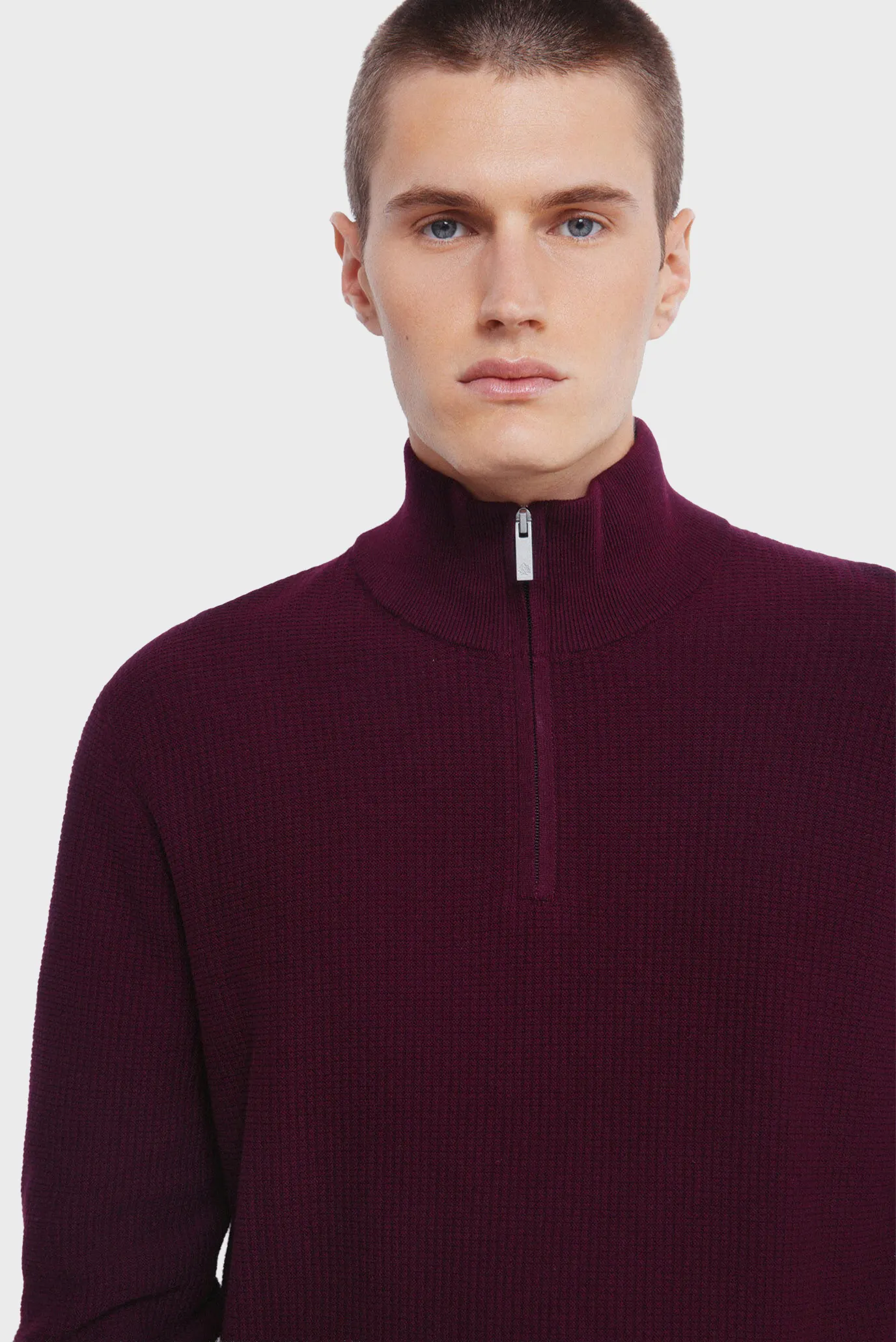 Чоловіча бордова кофта 2