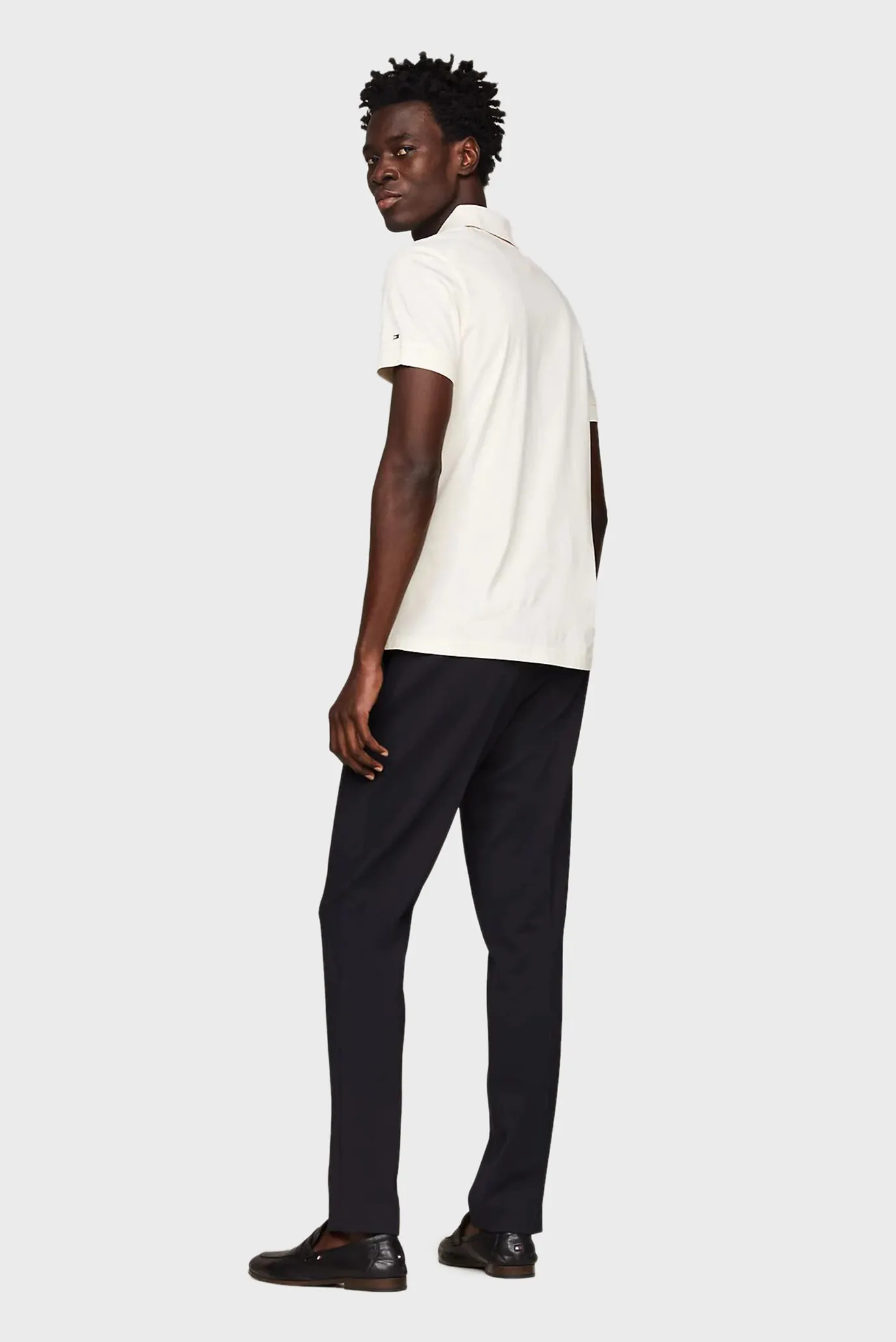 Мужское белое поло DC ES MERCERIZED 3