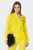 Женская желтая блуза в горошек