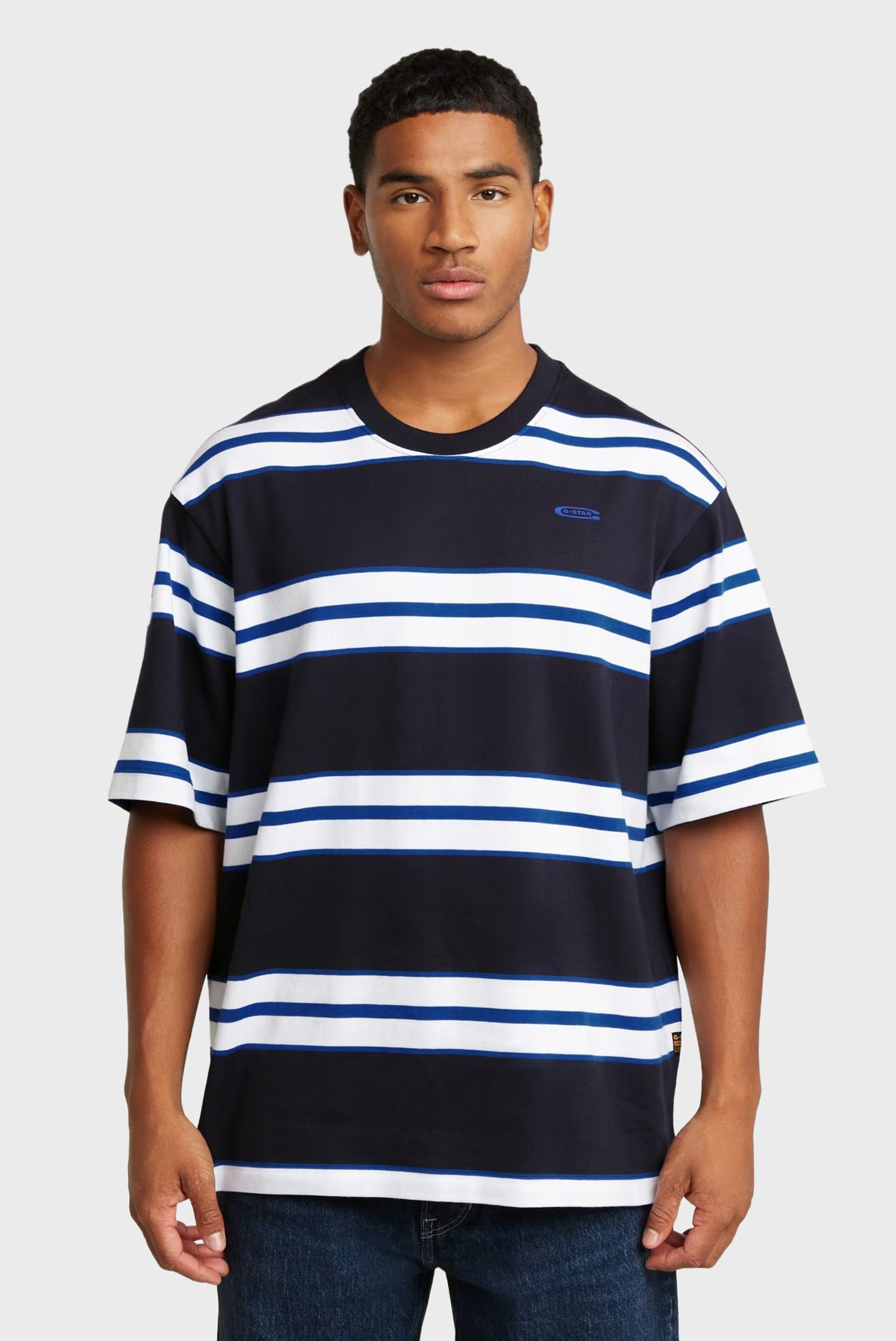 Мужская футболка в полоску Stripe boxy Разноцветный XL G-Star RAW D25962,D973 Мужская футболка в полоску Stripe boxy Разноцветный XL G-Star RAW D25962,D973