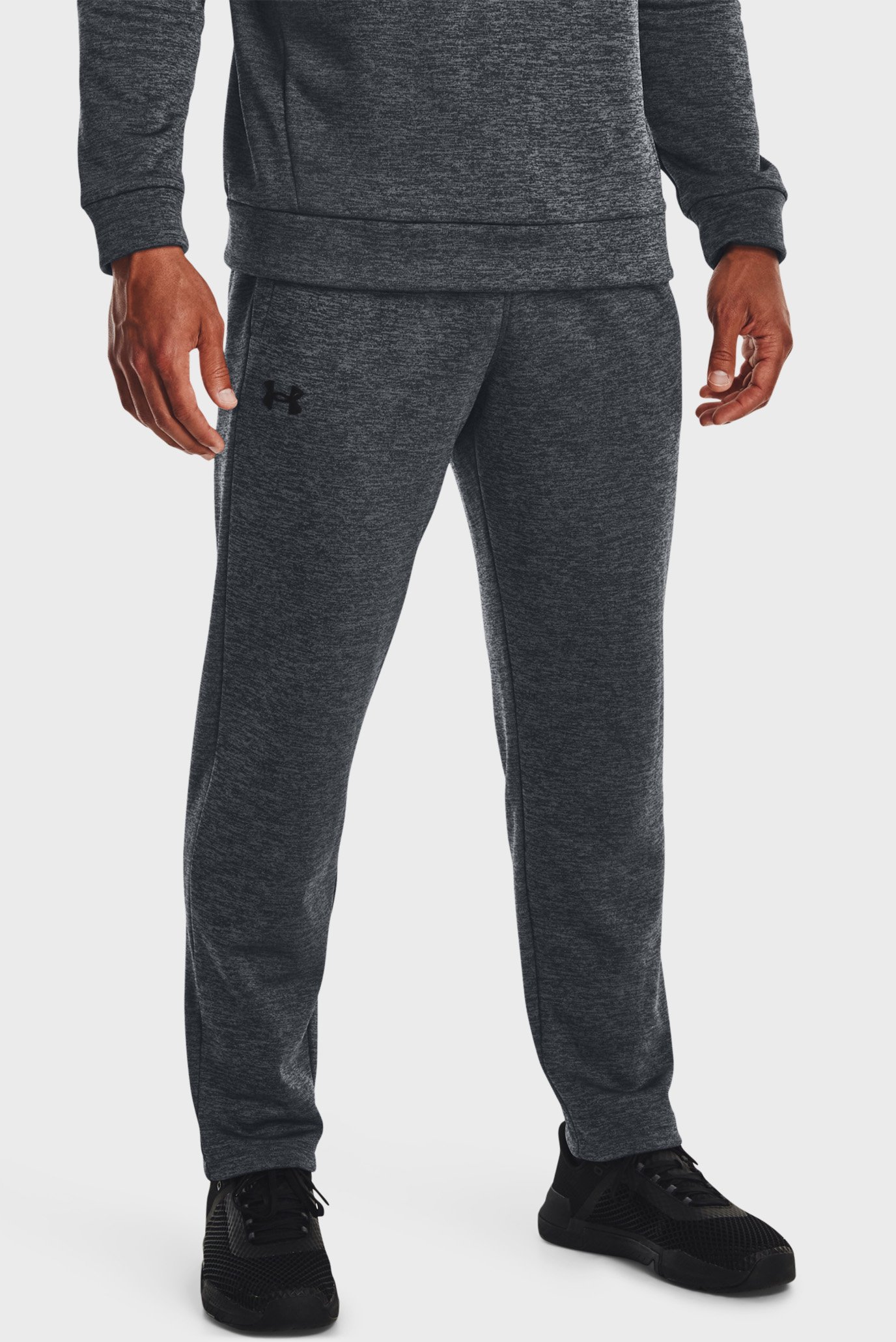 Чоловічі сірі спортивні штани UA Armour Fleece Twist Pants 1