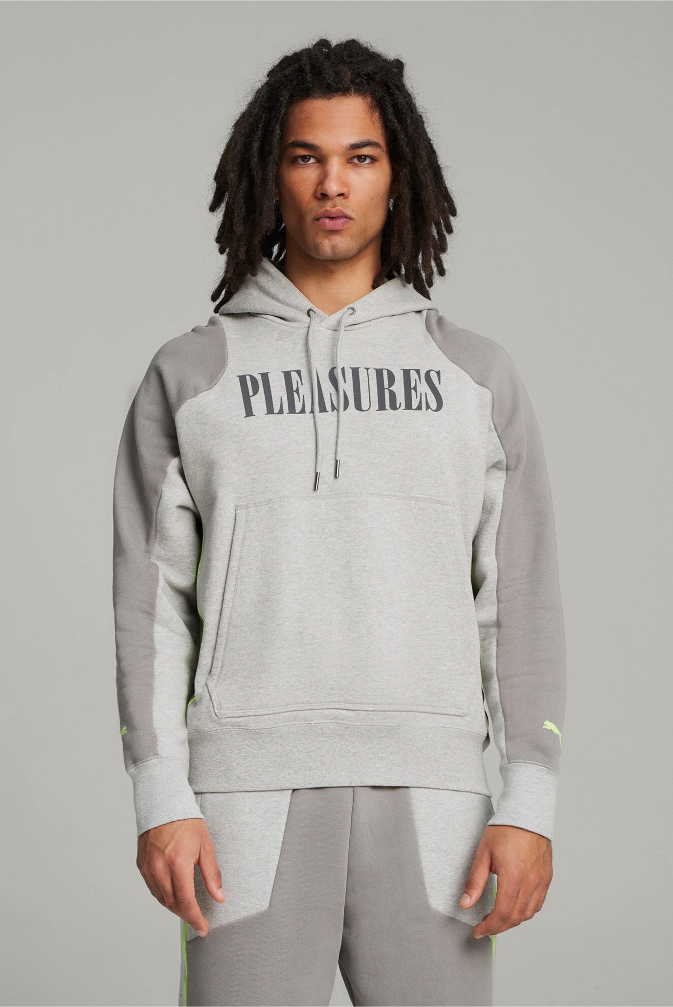 Мужское серое худи PUMA x PLEASURES Hoodie 1