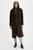 Женское темно-коричневое пальто
