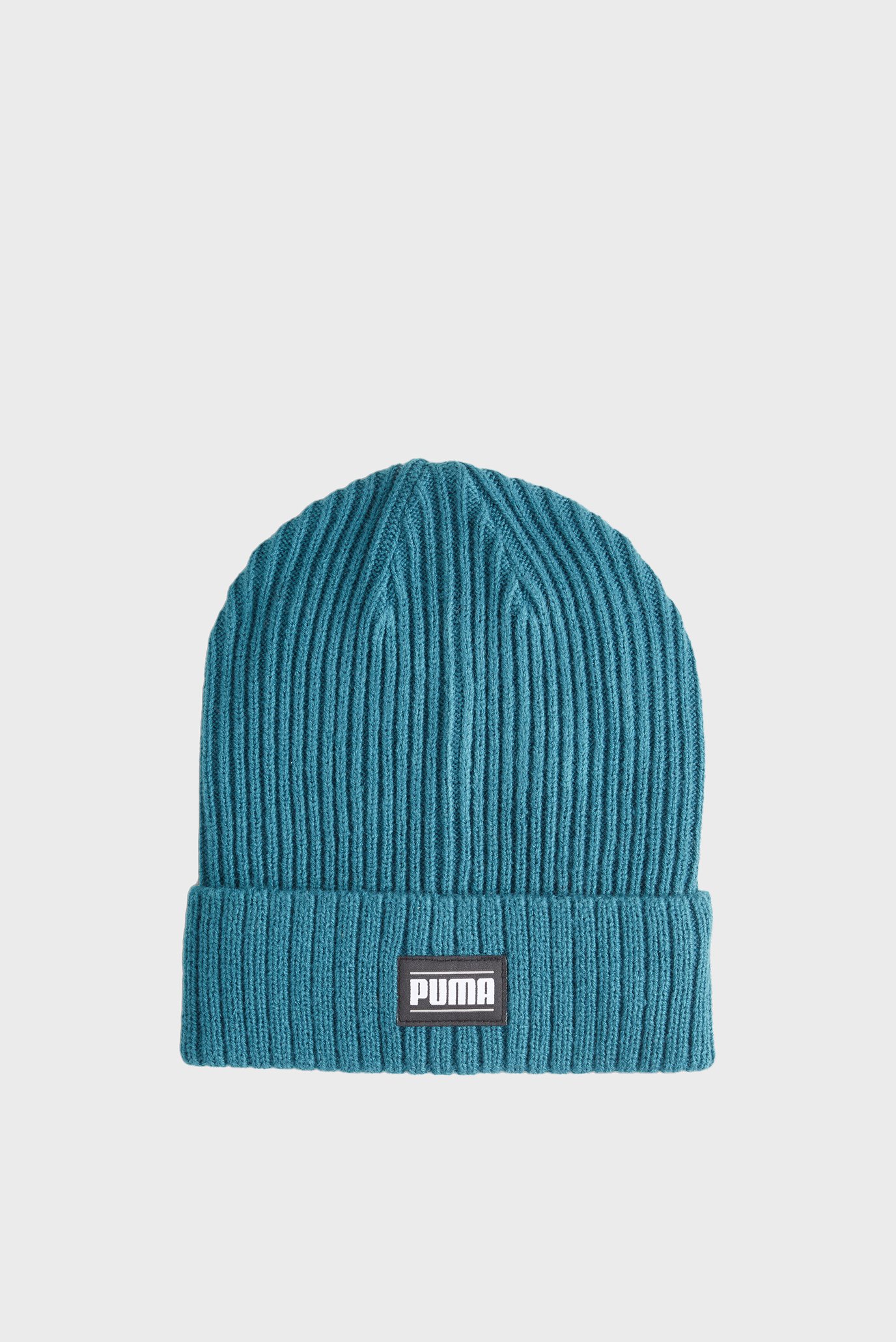 Бірюзова шапка Classic Cuff Ribbed Beanie 1