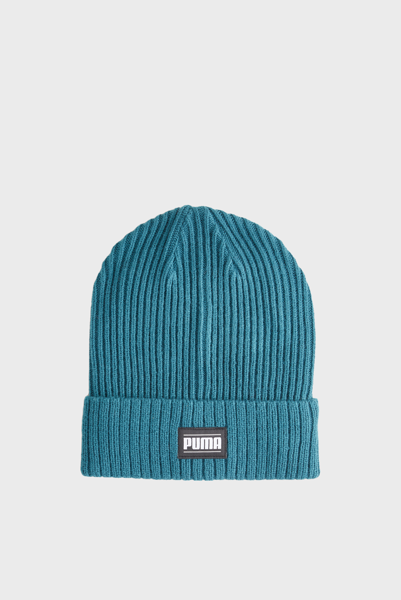 Бирюзовая шапка Classic Cuff Ribbed Beanie 1