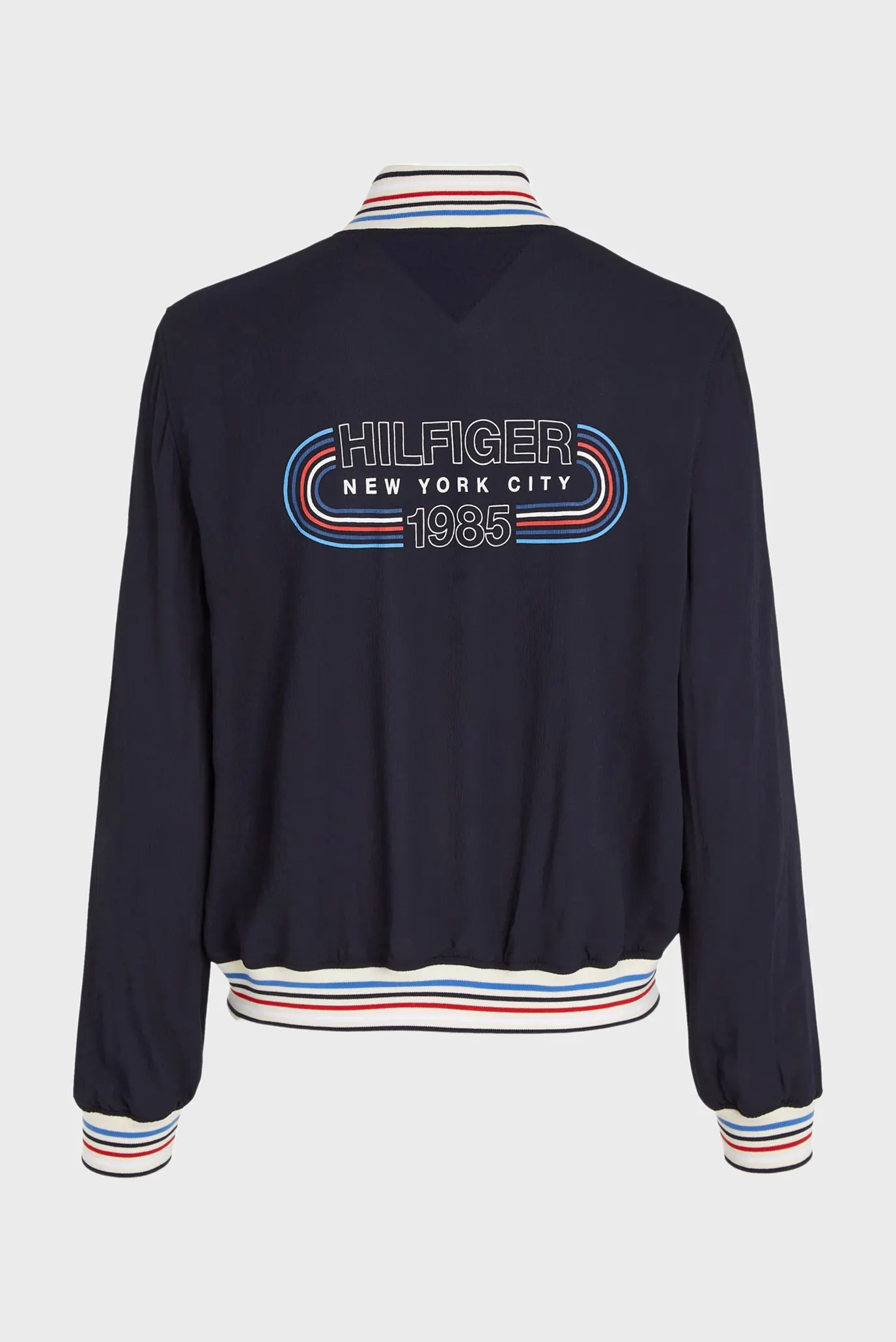 Женский темно-синий бомбер RIB TRIM LS ZIP TOP 7