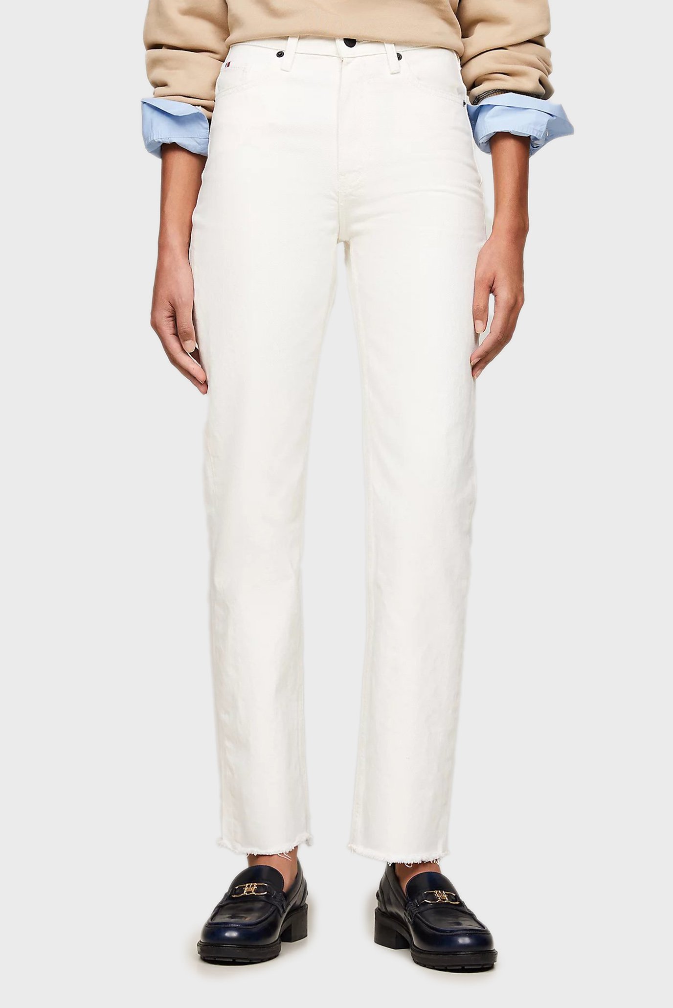 Женские белые джинсы CLASSIC STRAIGHT HW A ECRU 1