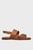 Жіночі коричневі шкіряні сандалі