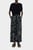 Женские черные льняные брюки с узором