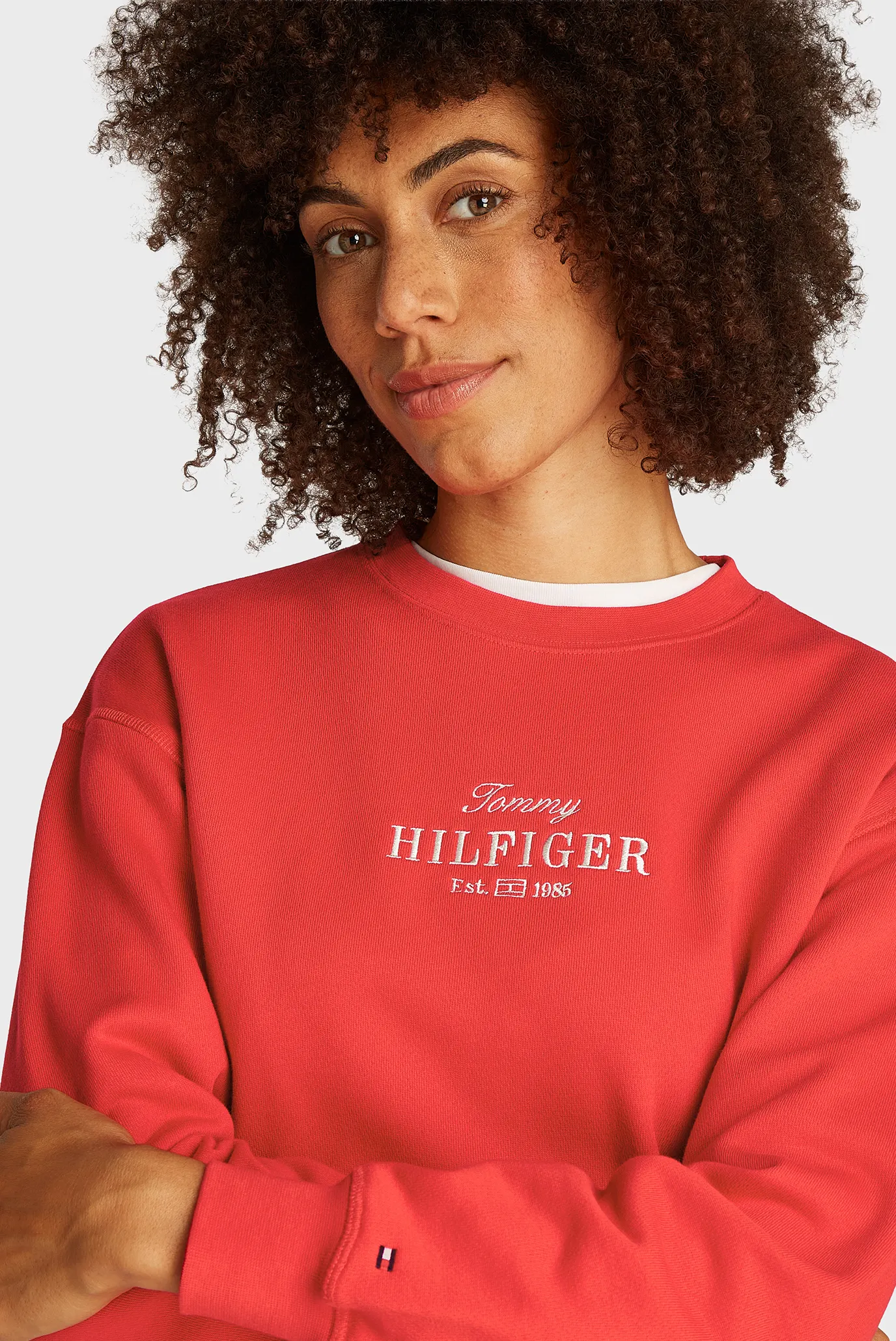 Жіночий червоний світшот REG HILFIGER 4