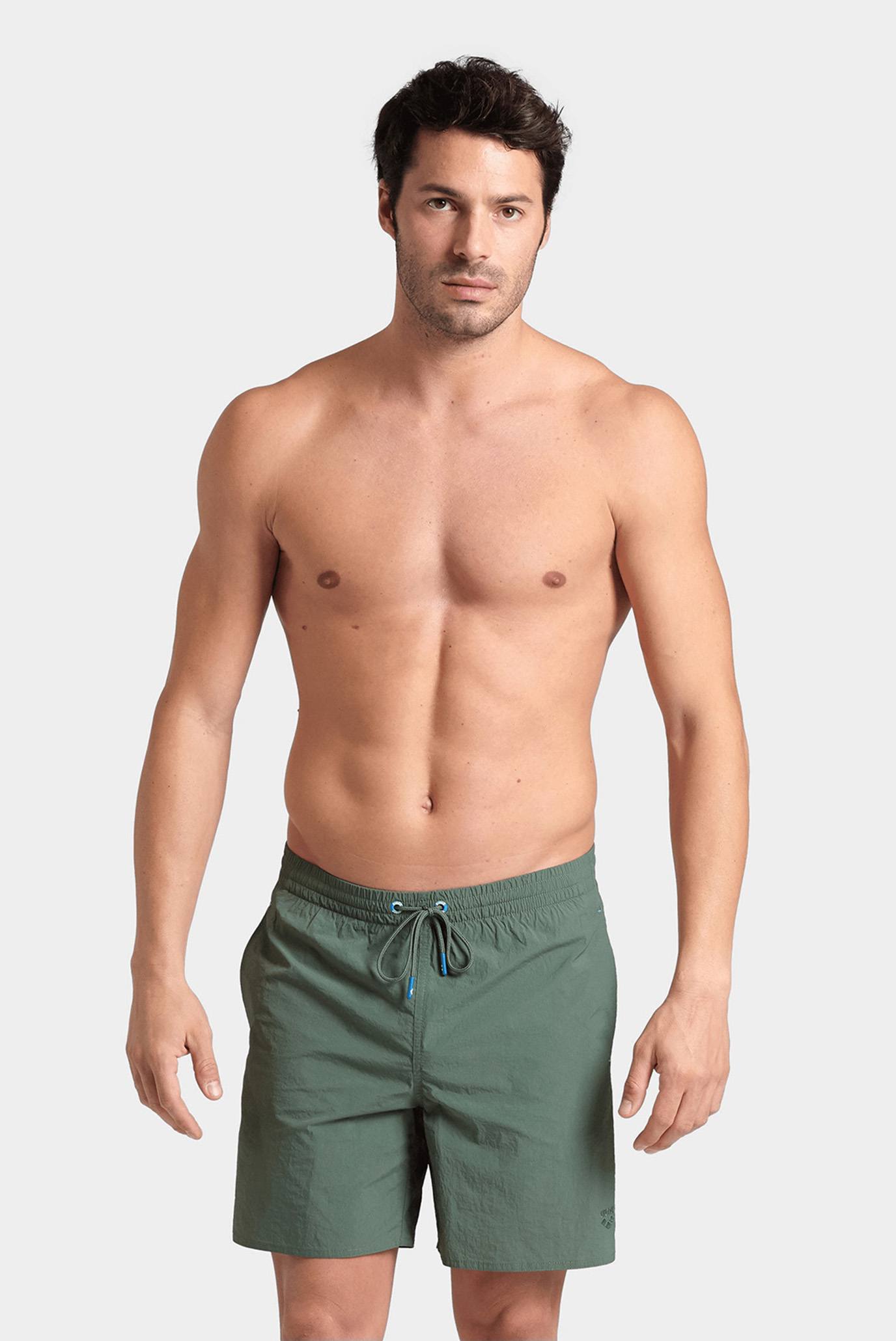Мужские зеленые плавательные шорты 1