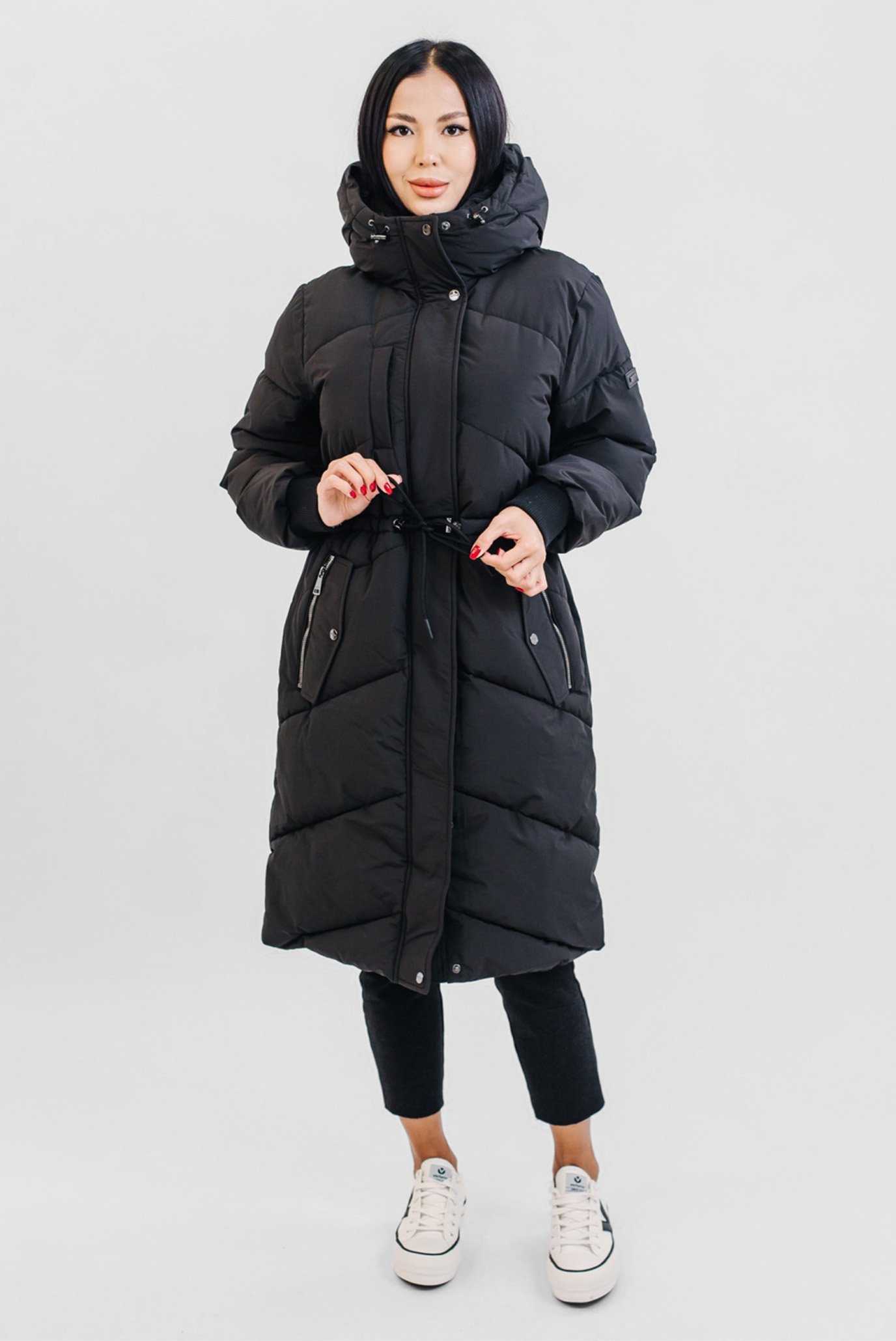 Женская черная куртка Черный L DKNY DLEMPT46 Женская черная куртка Черный L DKNY DLEMPT46