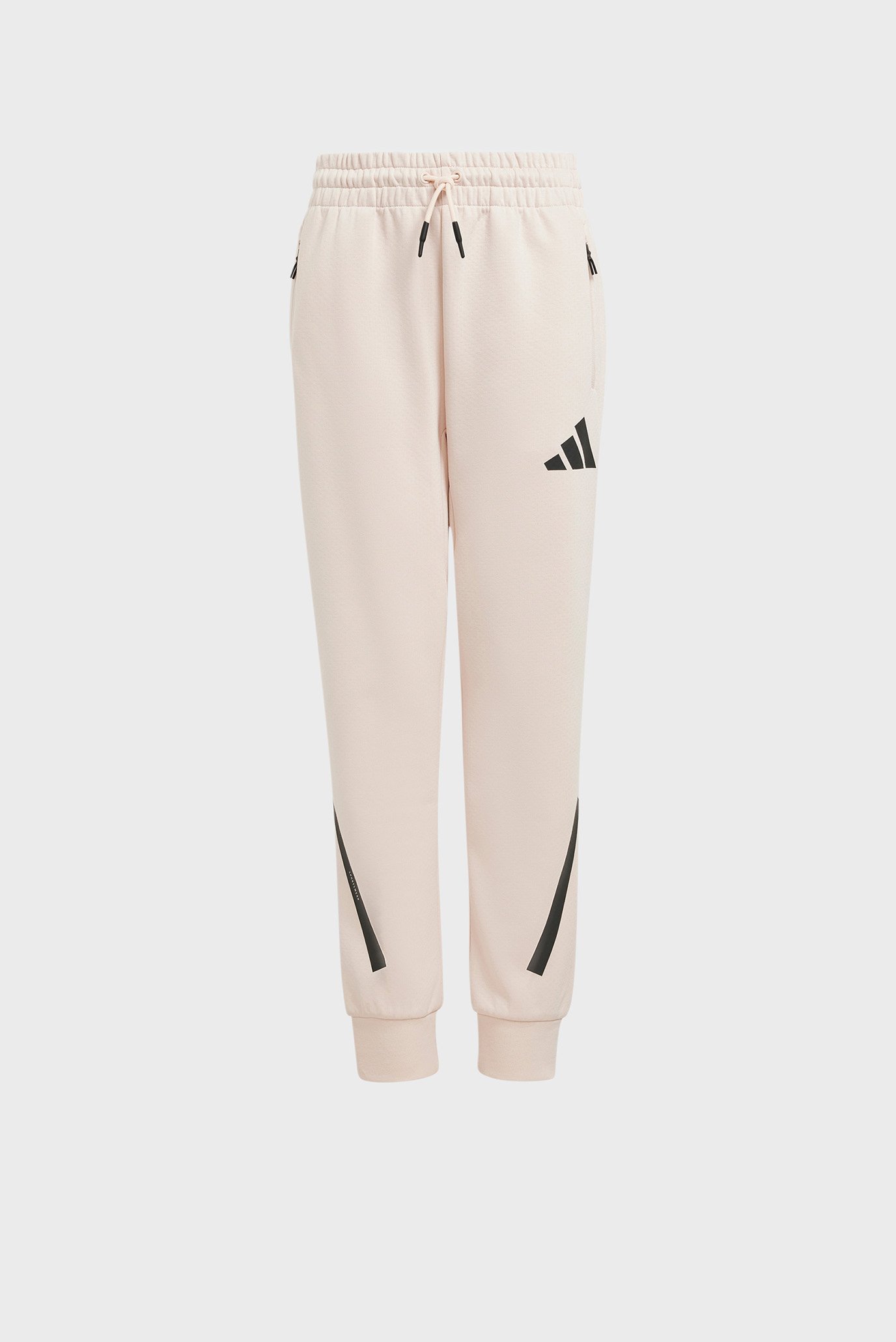 Детские пудровые спортивные брюки adidas Z.N.E. Tapered-Leg Kids 1