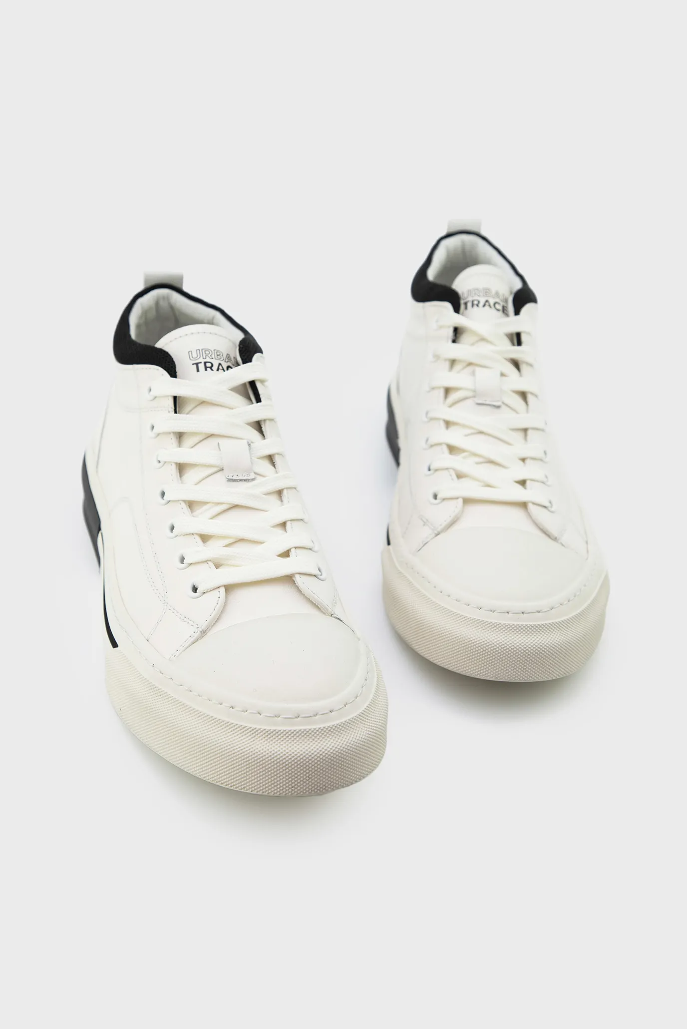 Чоловічі білі шкіряні хайтопи 4