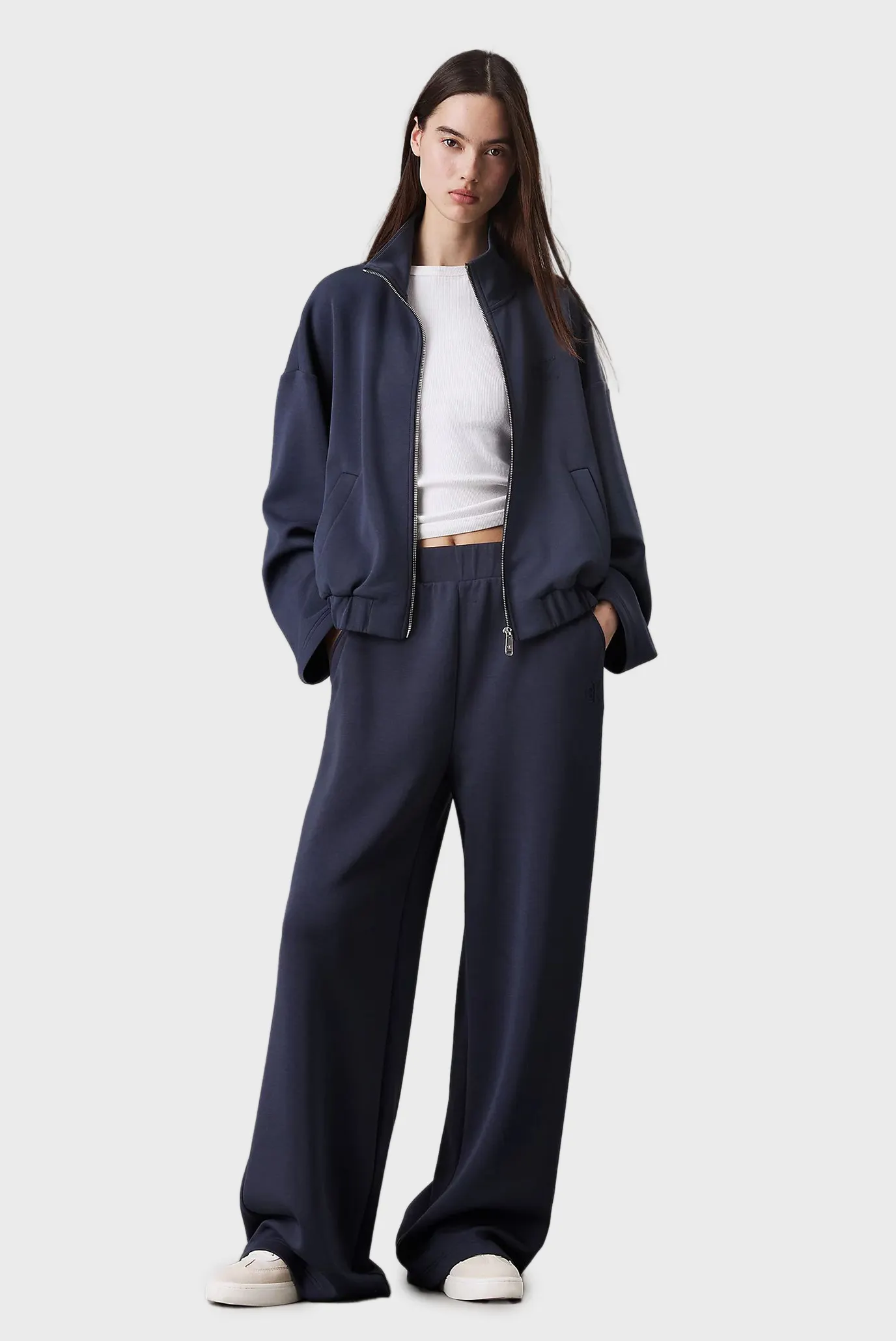 Женская синяя спортивная кофта HEAVY MODAL ZIP-THROUGH 2