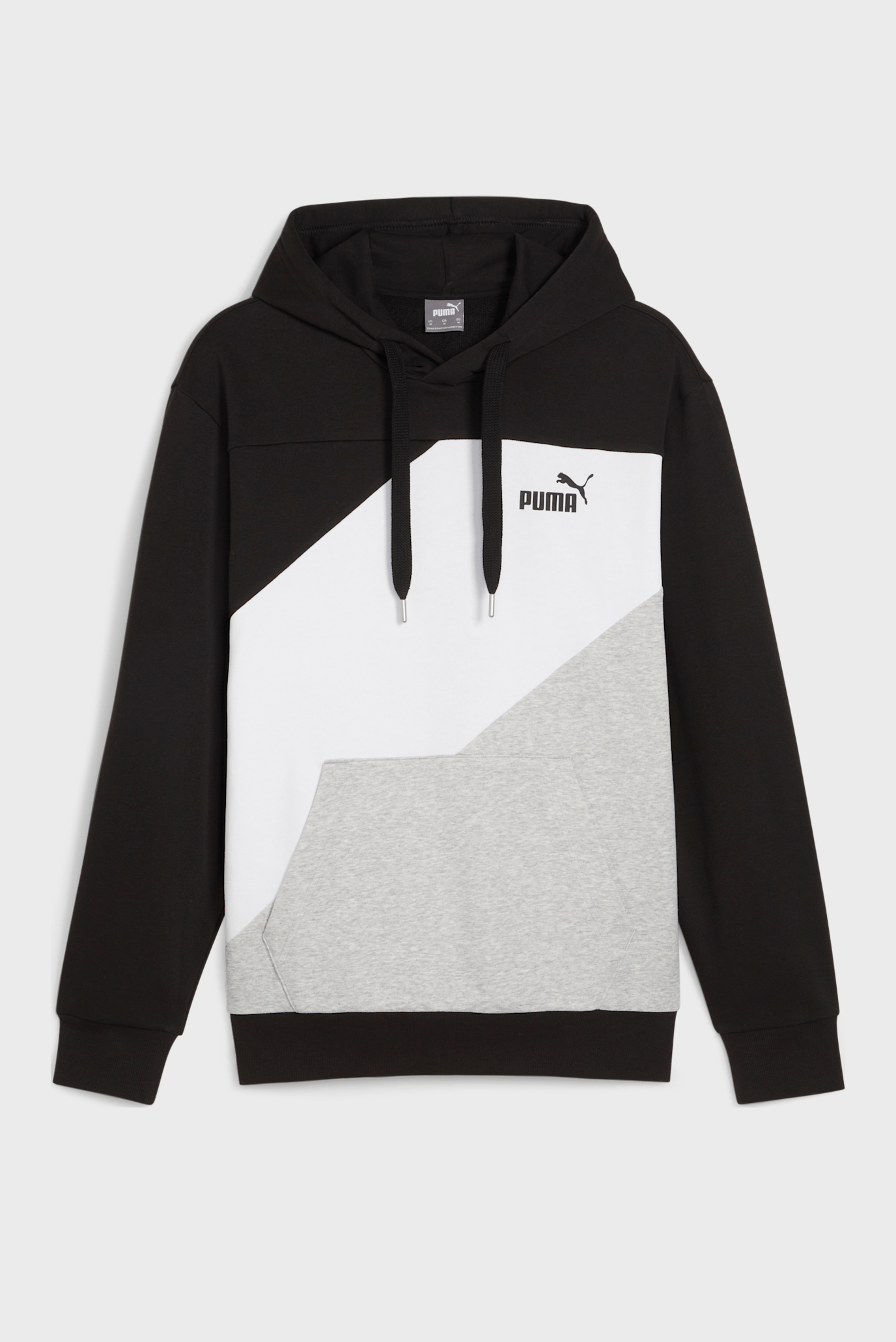 Мужское черное худи PUMA POWER Colorblock Men's Hoodie 1