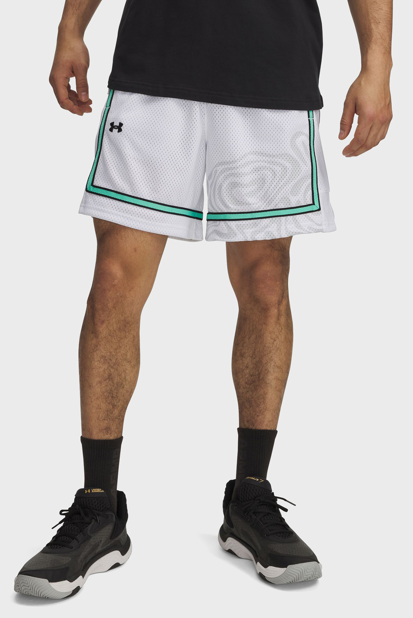 Мужские белые шорты Zone Pro 7 Mesh Shrt Prntd Белый L Under Armour 6000365-100 Мужские белые шорты Zone Pro 7 Mesh Shrt Prntd Белый L Under Armour 6000365-100