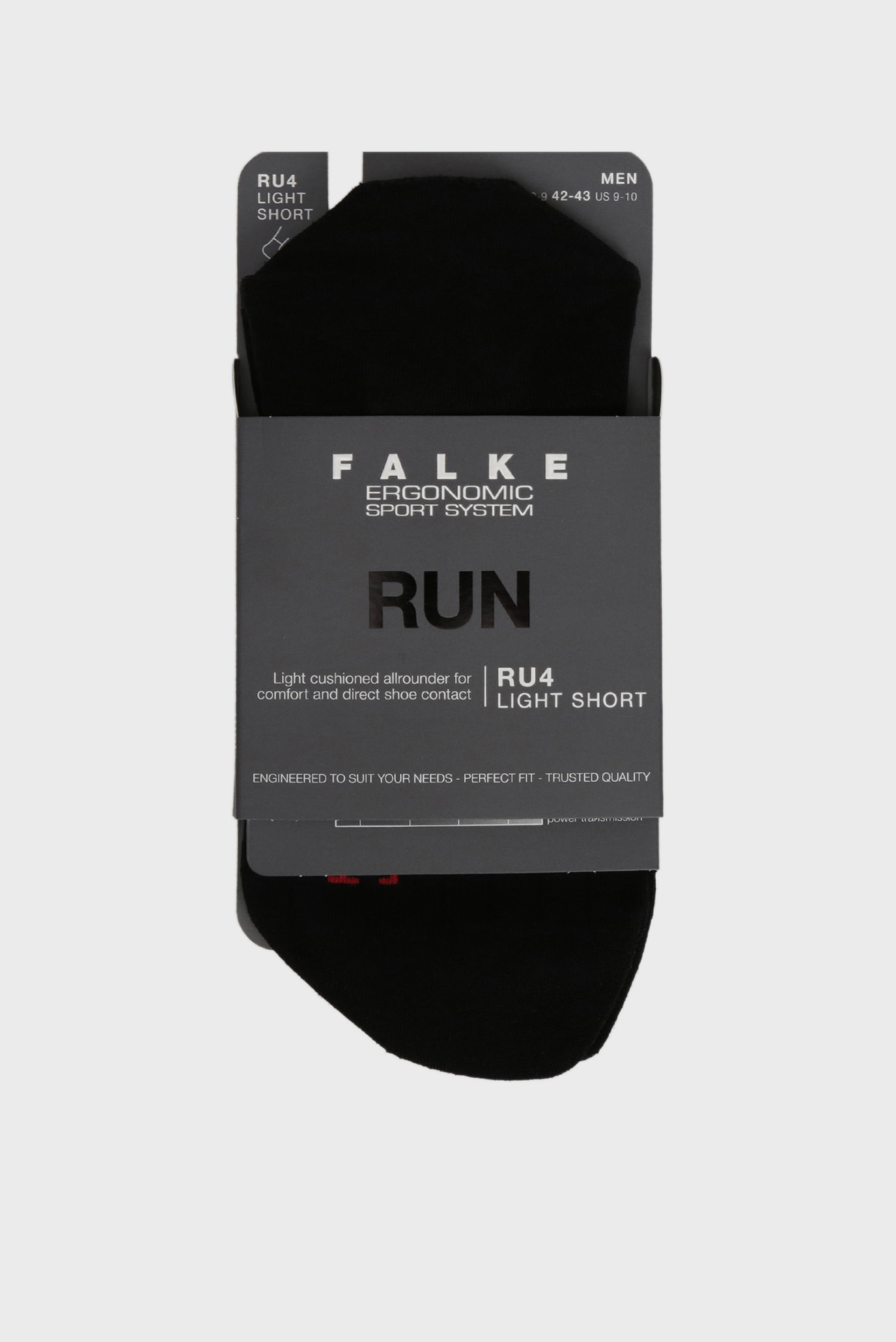 Мужские черные носки для бега 1
