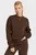 Женский темно-коричневый свитшот