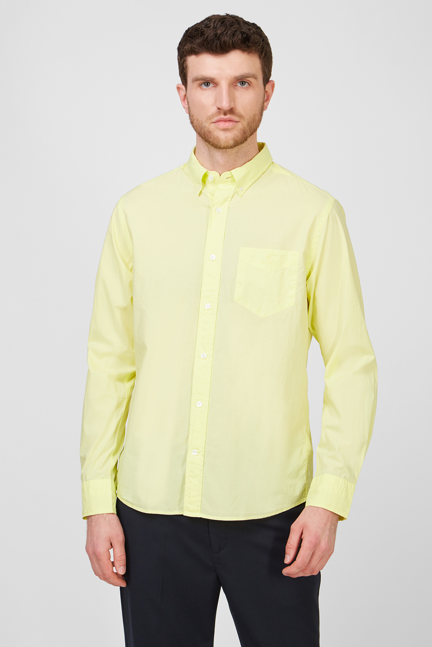 Мужская желтая рубашка REG SUNFADED 1