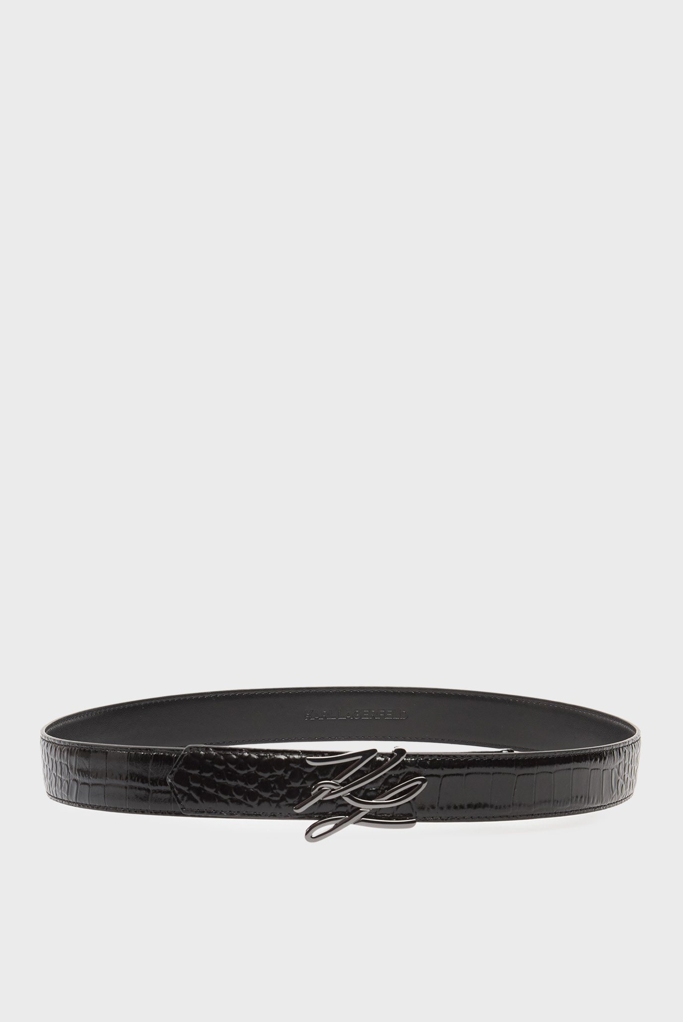 Женский черный кожаный ремень autograph Черный 85 Karl Lagerfeld A4W33023 Женский черный кожаный ремень autograph Черный 85 Karl Lagerfeld A4W33023