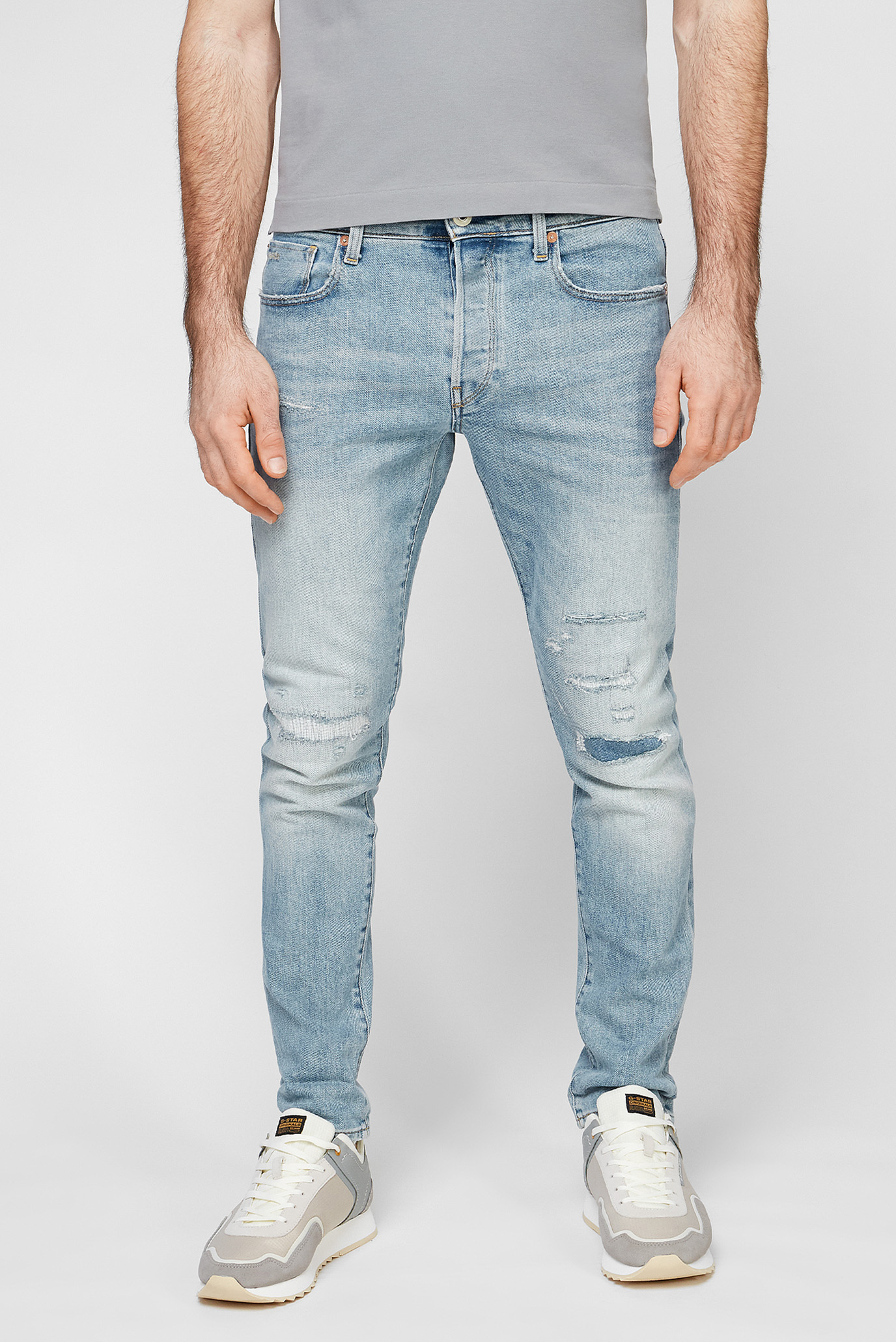 Чоловічі блакитні джинси 3301 Slim Selvedge 1