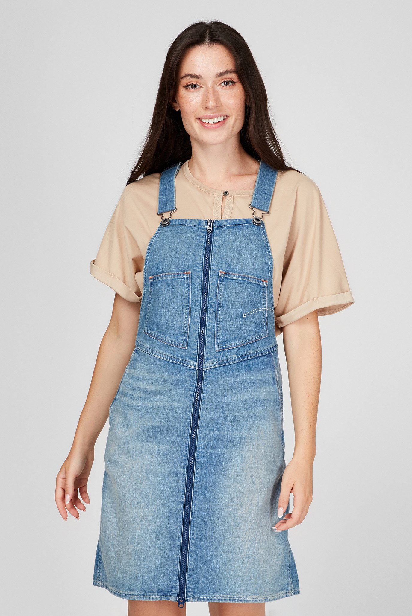 Женский голубой джинсовый сарафан Lintell Dnm Overall 1