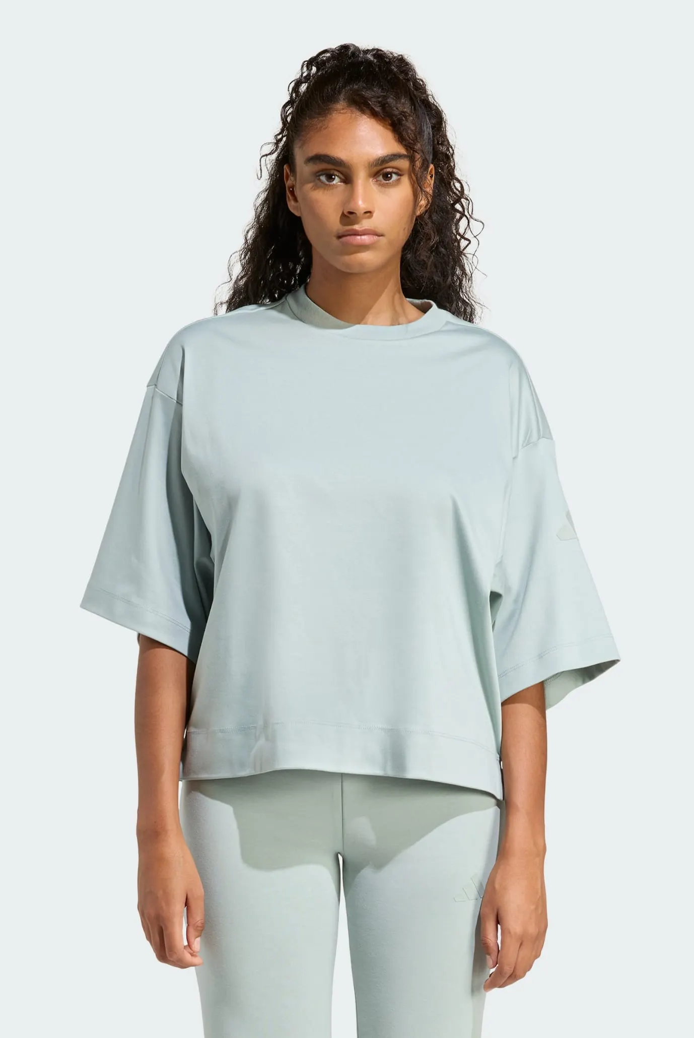 Женская мятная футболка ALL SZN Soft Lux Loose adidas KA7011 — MD