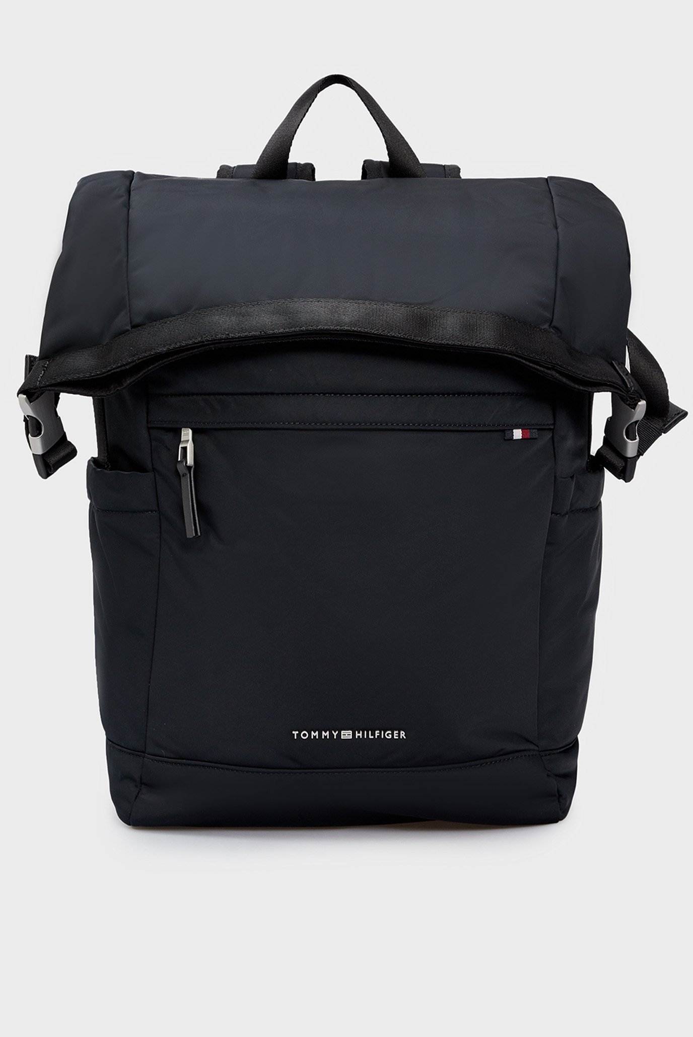 Чоловічий чорний рюкзак TH SIGNATURE ROLLTOP BACKPACK 1