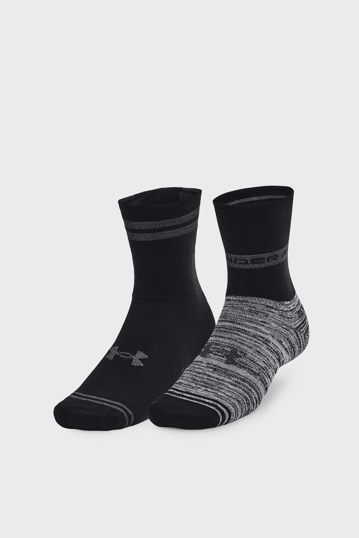 Чорні шкарпетки (2 пари) UA Essential Hi Lo 1