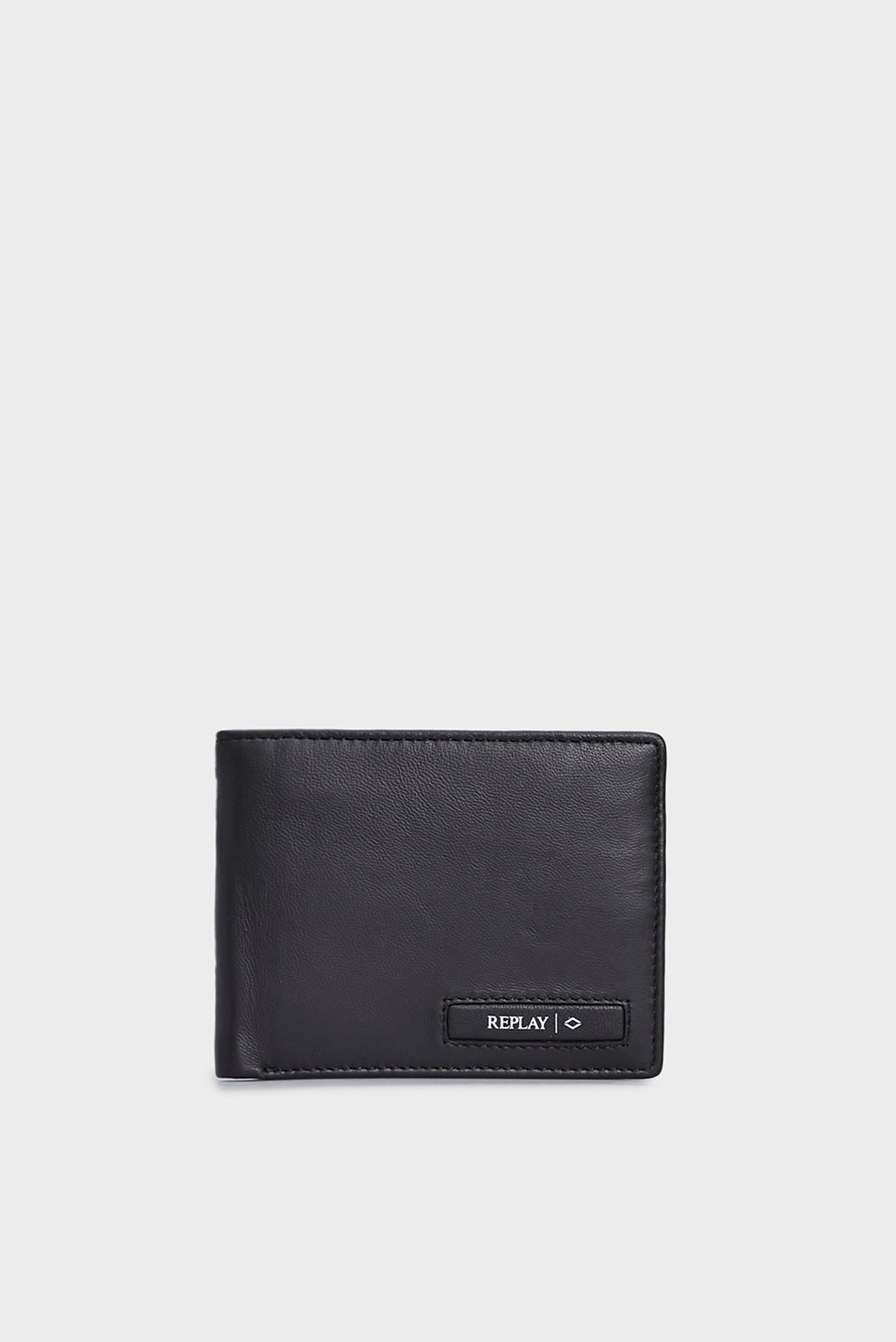 Чоловічий чорний шкіряний гаманець 1