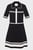 Женское черное платье HALF ZIP KNIT DRESS
