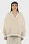 Жіночий бежевий світшот STINA V-NECK OVERSIZED