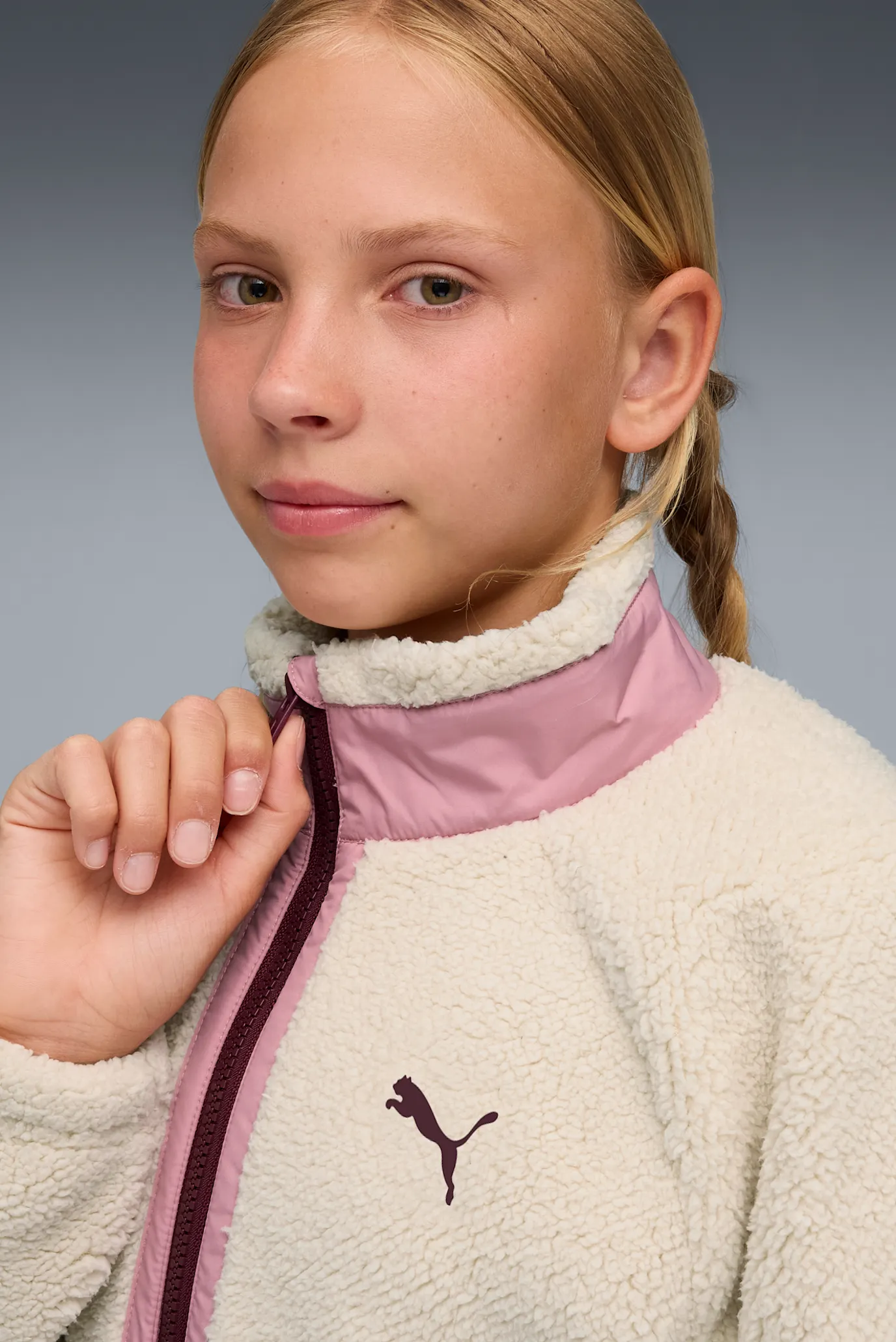 Детская белая куртка Hybrid Sherpa Jacket Youth 6