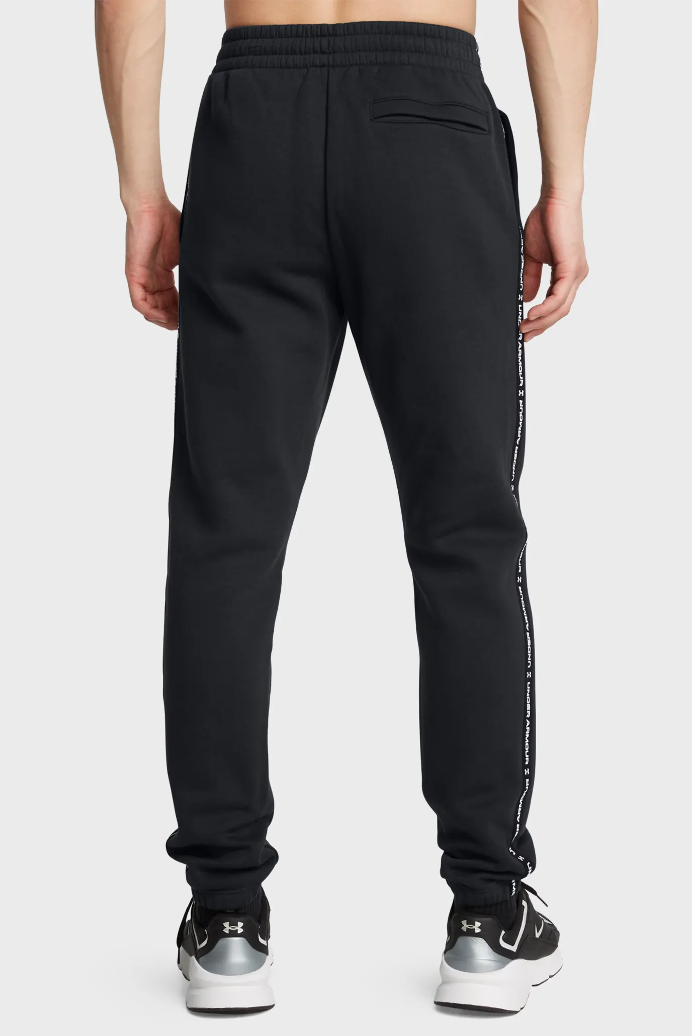 Чоловічі чорні спортивні штани UA Icon Fleece Fleece Jgr Taping 3