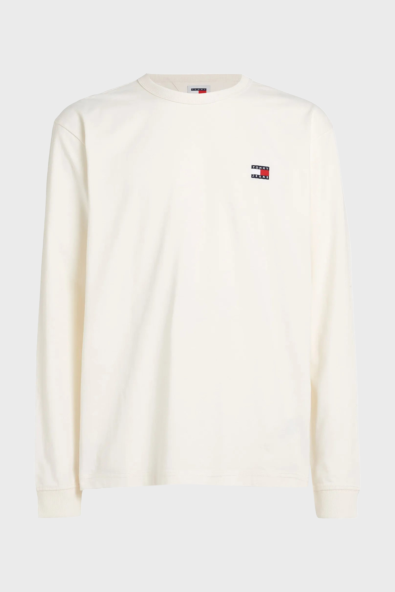 Мужской белый лонгслив TJM REG BADGE LS TEE 1