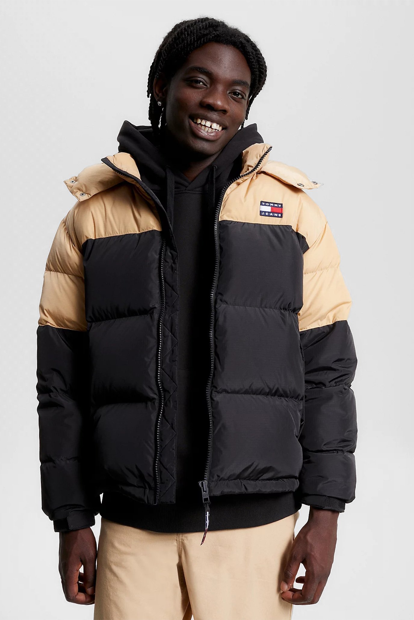 Чоловіча чорна куртка TJM ALASKA COLORBLOCK PUFFER 1