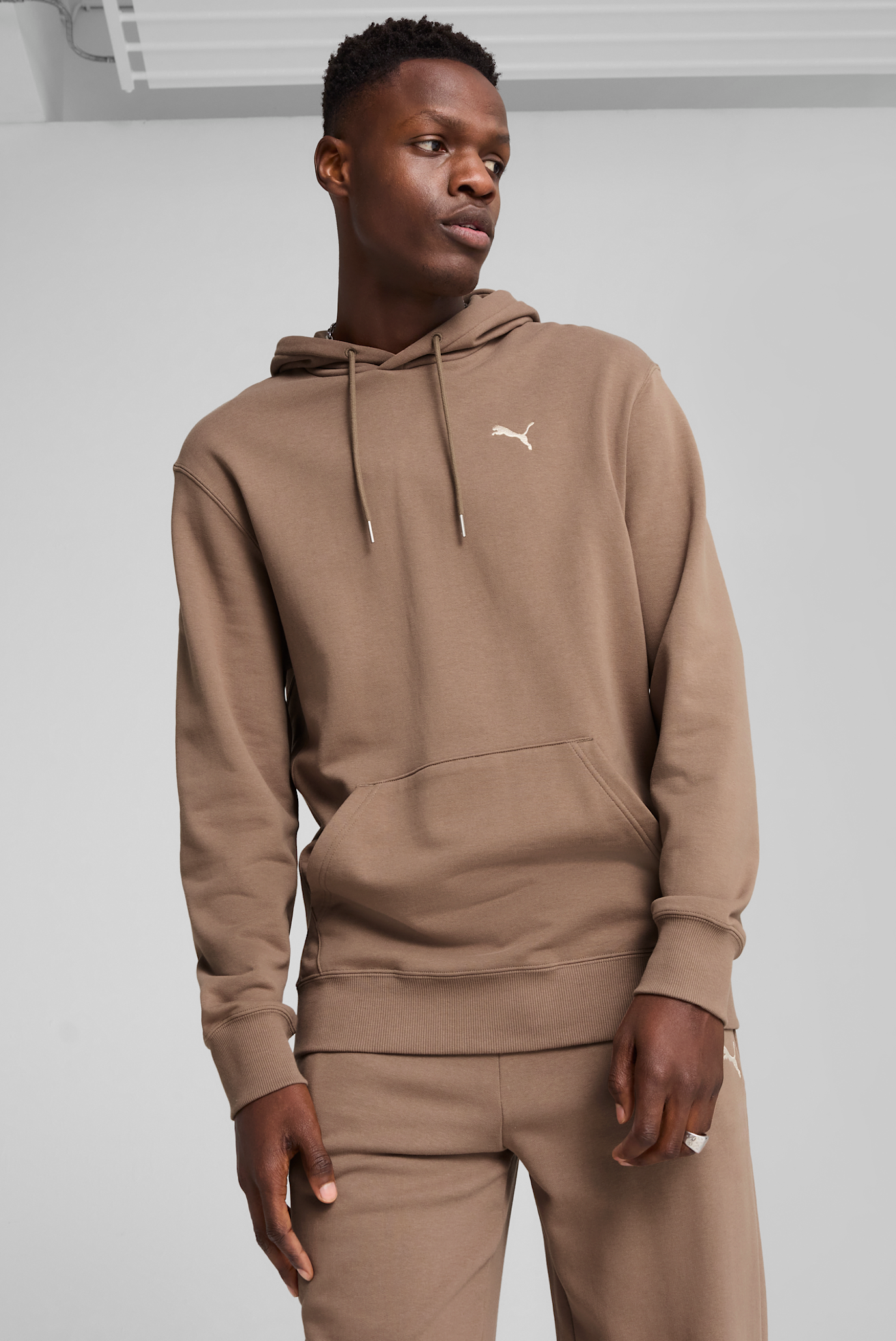 Мужское коричневое худи WARDROBE ESS Hoodie Men 1