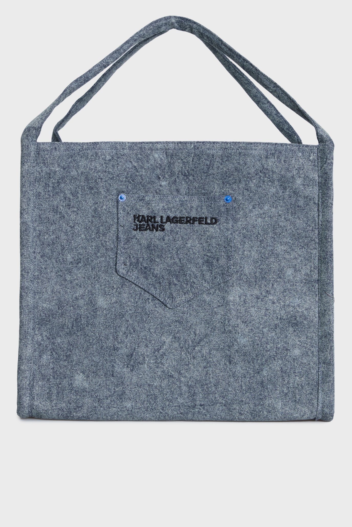 Женская синяя джинсовая сумка ACID WASH DENIM TOTE 1