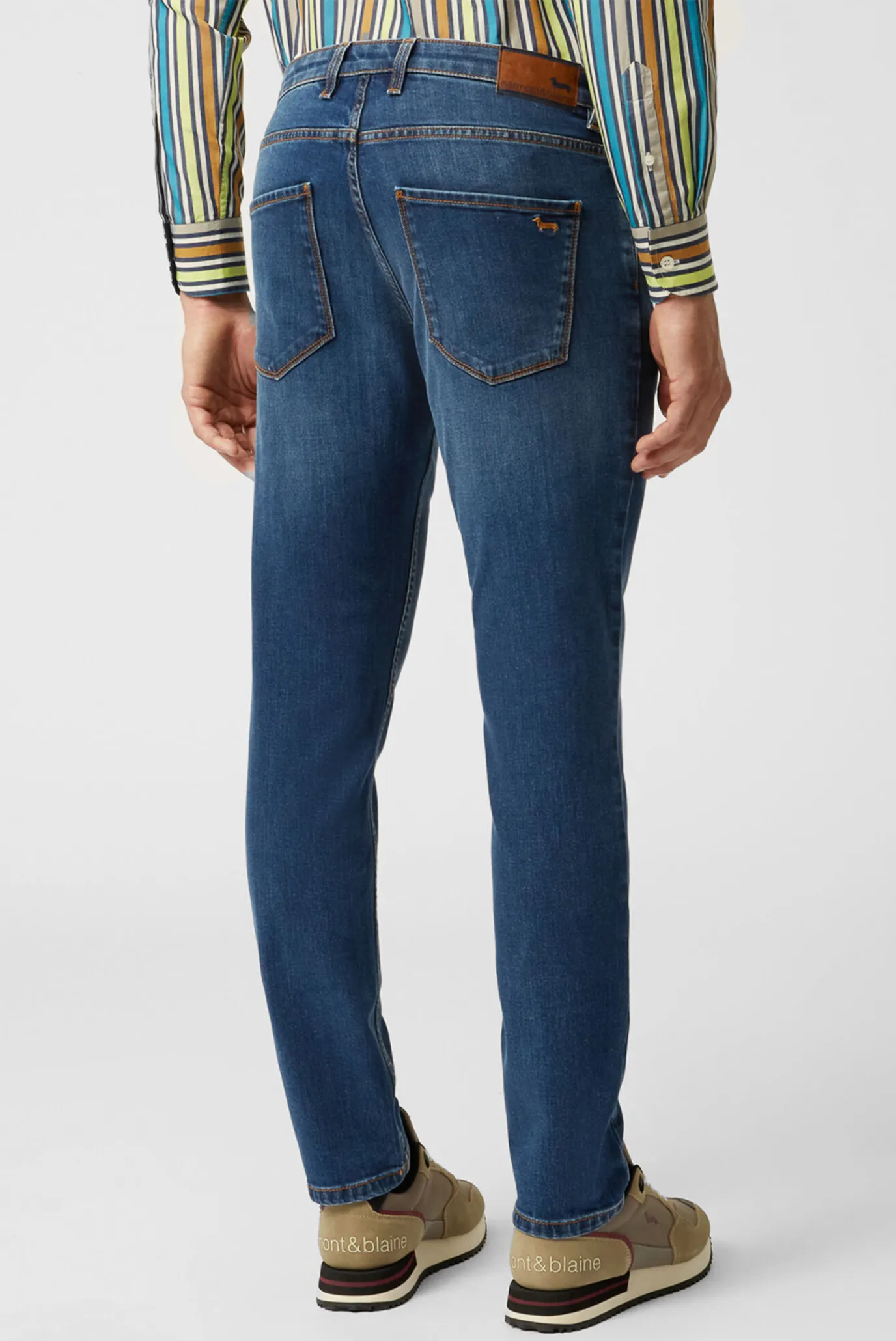 Мужские синие джинсы 2