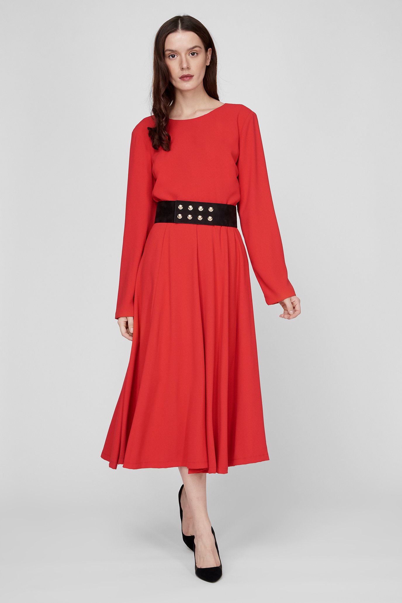 Жіноча червона сукня 1