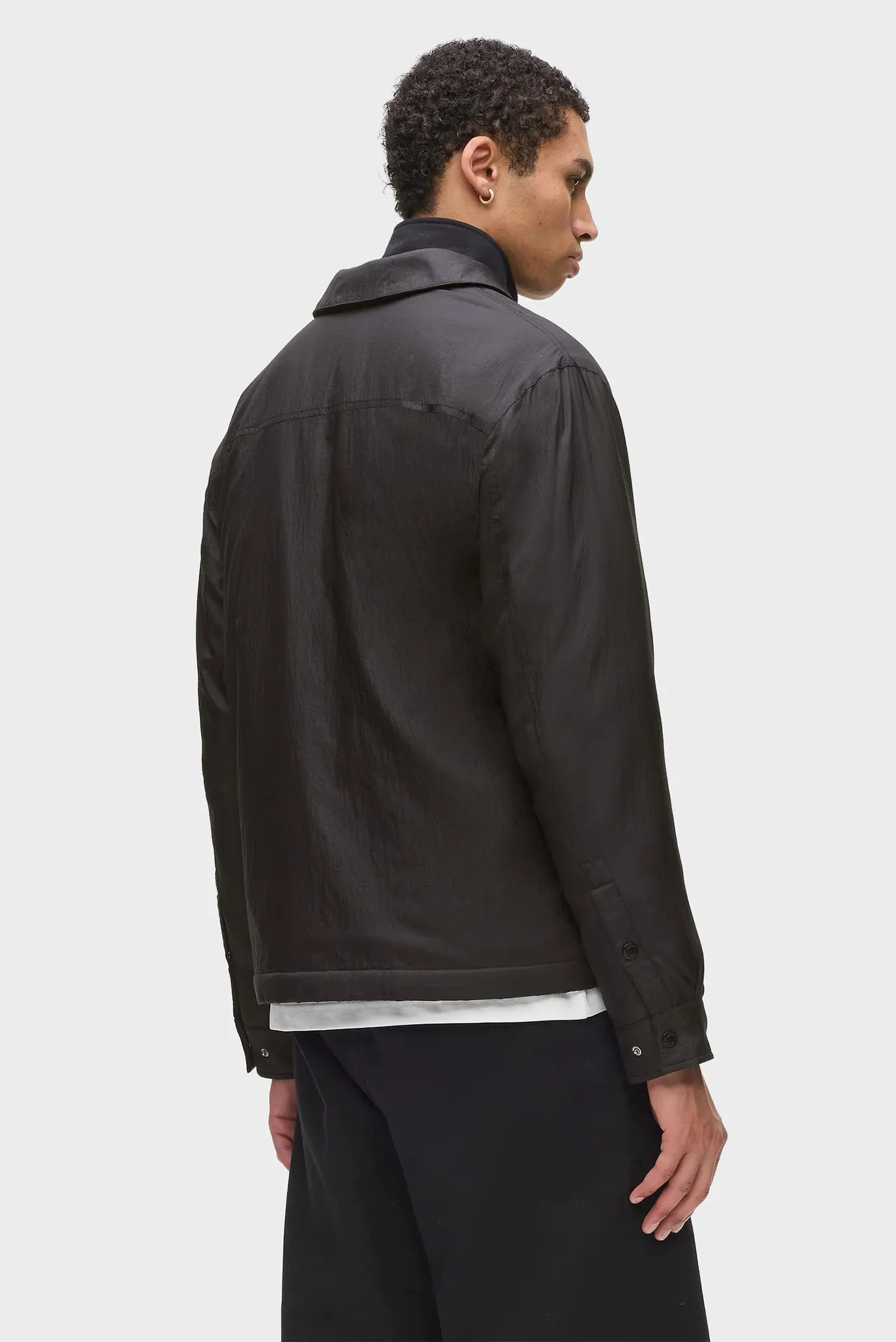 Мужская черная куртка fleece lined 3