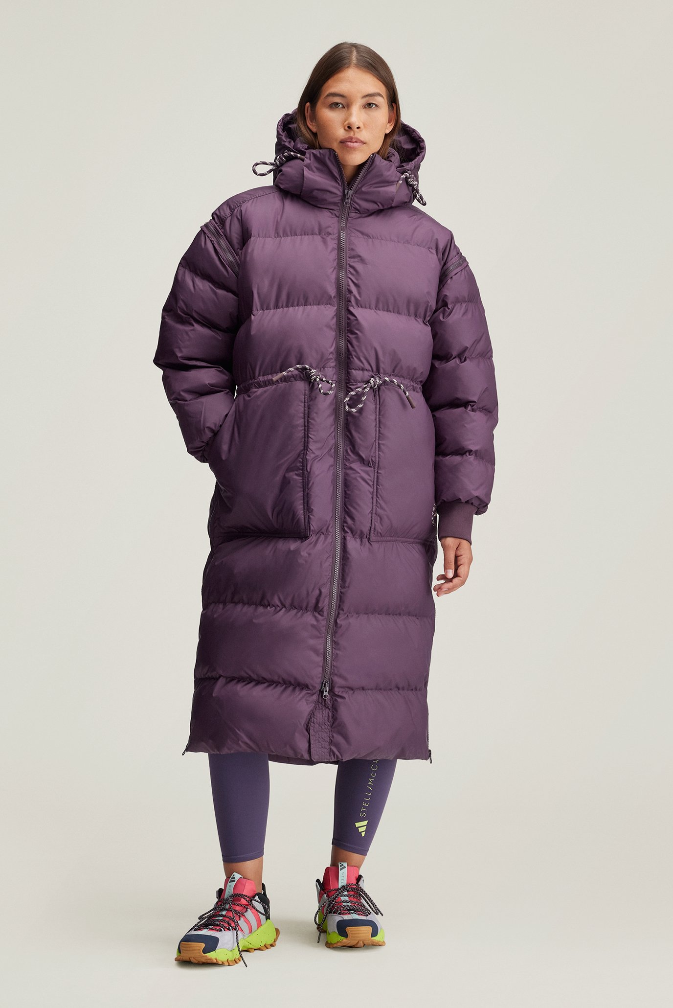 Жіноча бордова куртка adidas by Stella McCartney Long Padded Winter 1