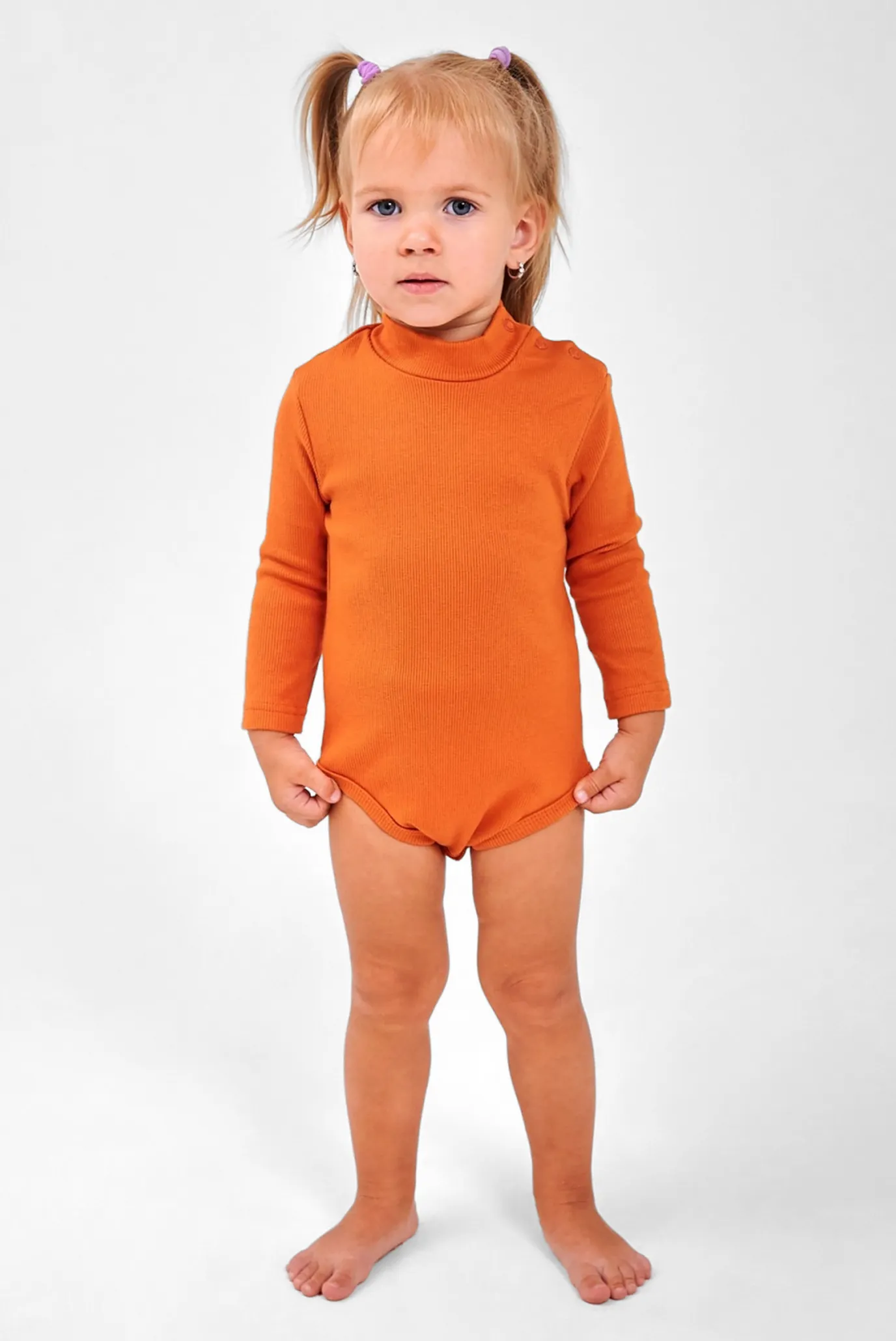 Детское оранжевое боди 1