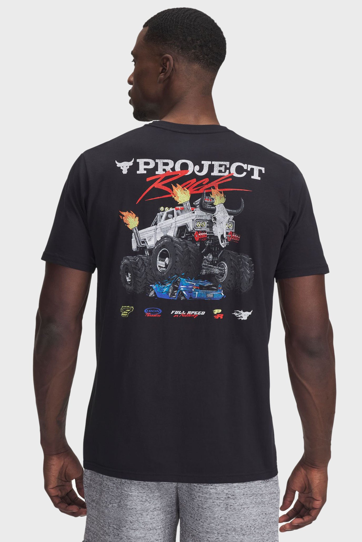 Мужская черная футболка Pjt Rck Truck SS Черный XXL Under Armour 1389944-001 Мужская черная футболка Pjt Rck Truck SS Черный XXL Under Armour 1389944-001