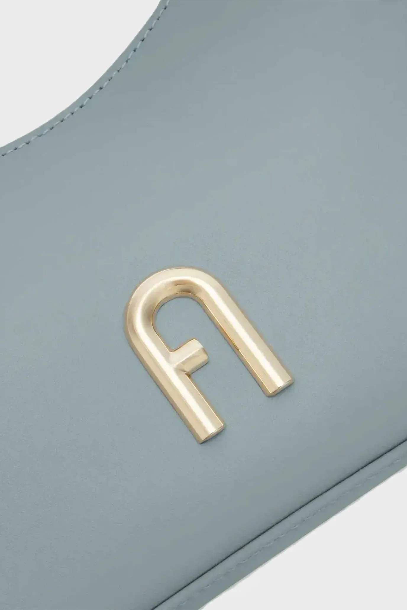 Женская голубая кожаная сумка 4