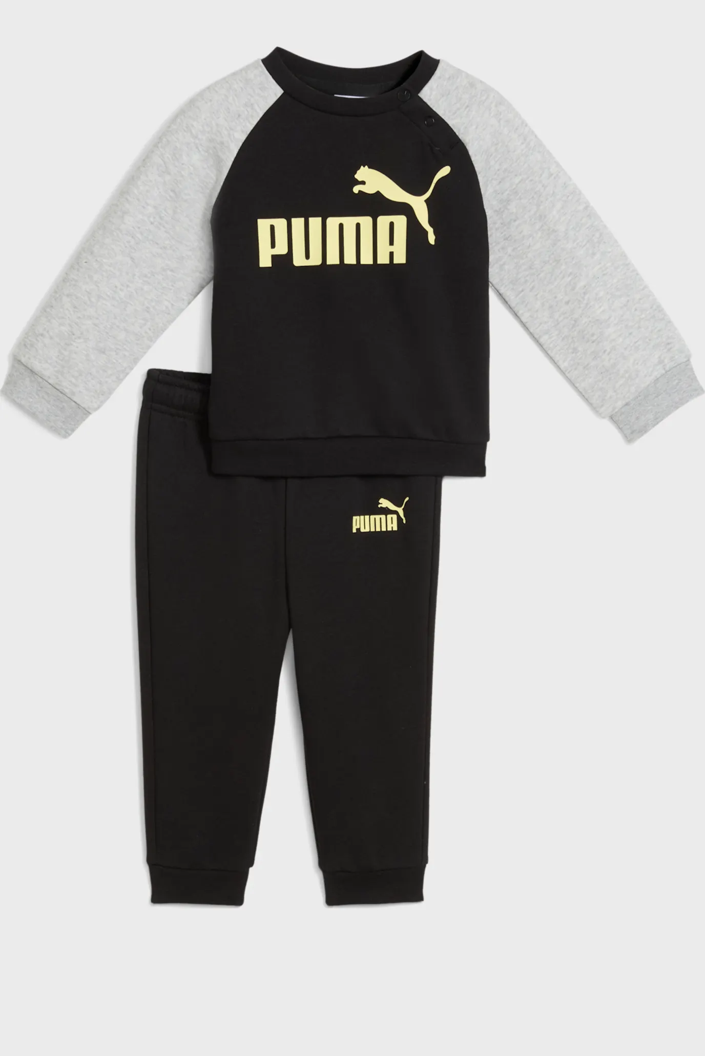 Детский черный спортивный костюм (свитшот, брюки) Minicats Essentials Raglan Crew Set Toddler 1