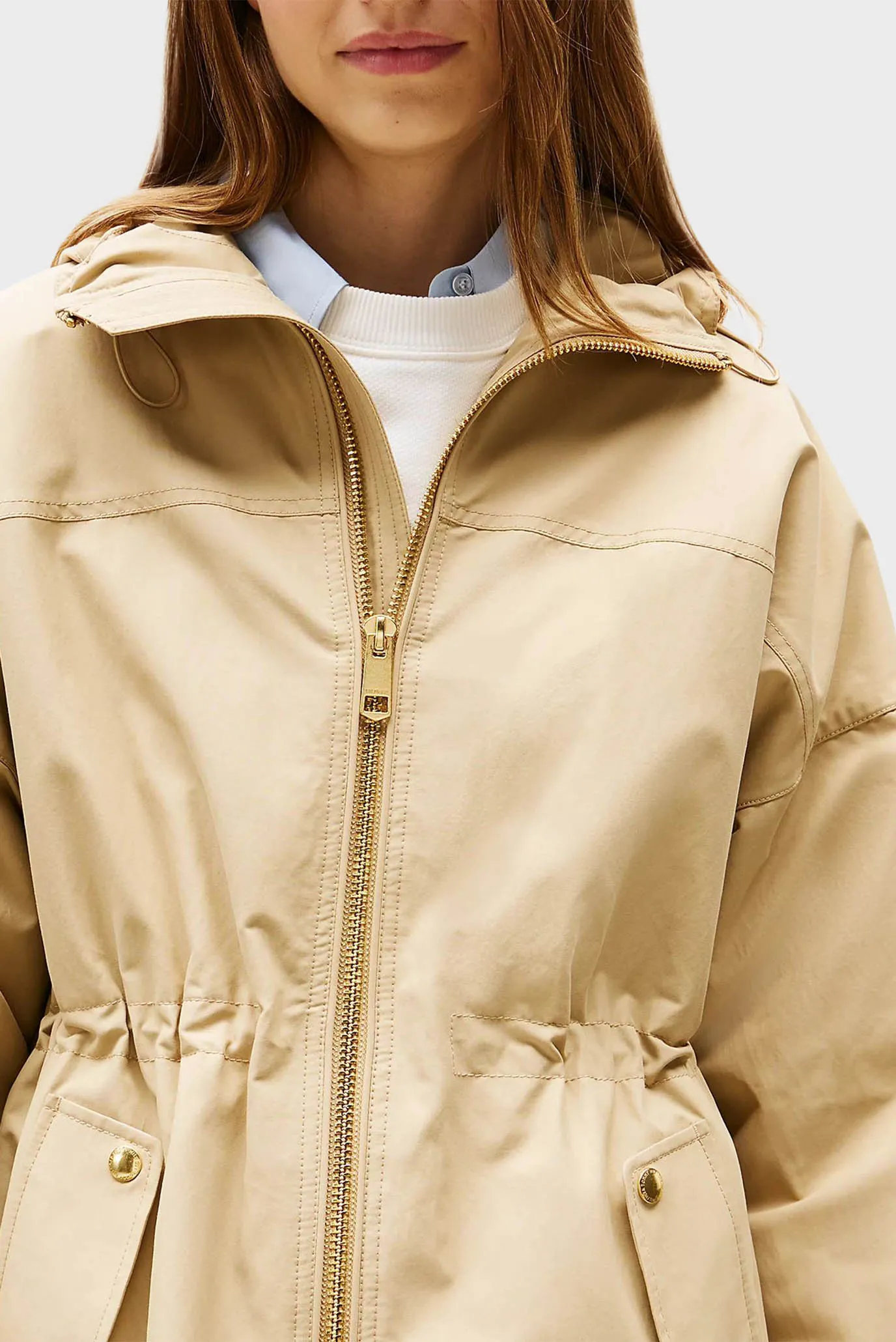 Женская бежевая куртка COTTON NYLON REG 4