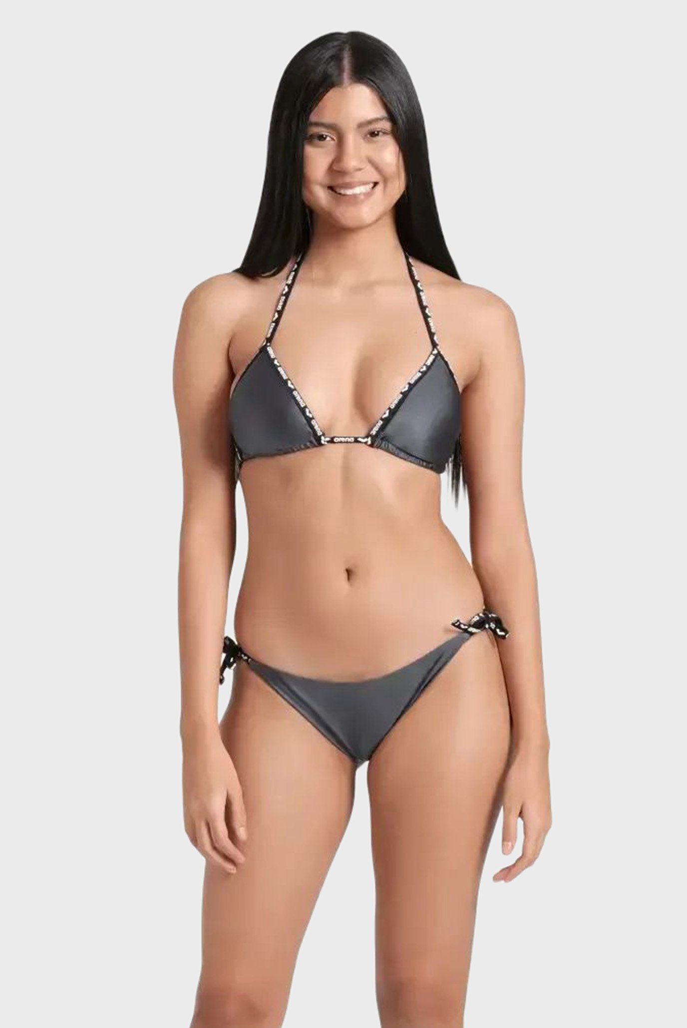 Женский серый купальник SOLID BIKINI TRIANGLE Серый L Arena 009397-500 Женский серый купальник SOLID BIKINI TRIANGLE Серый L Arena 009397-500